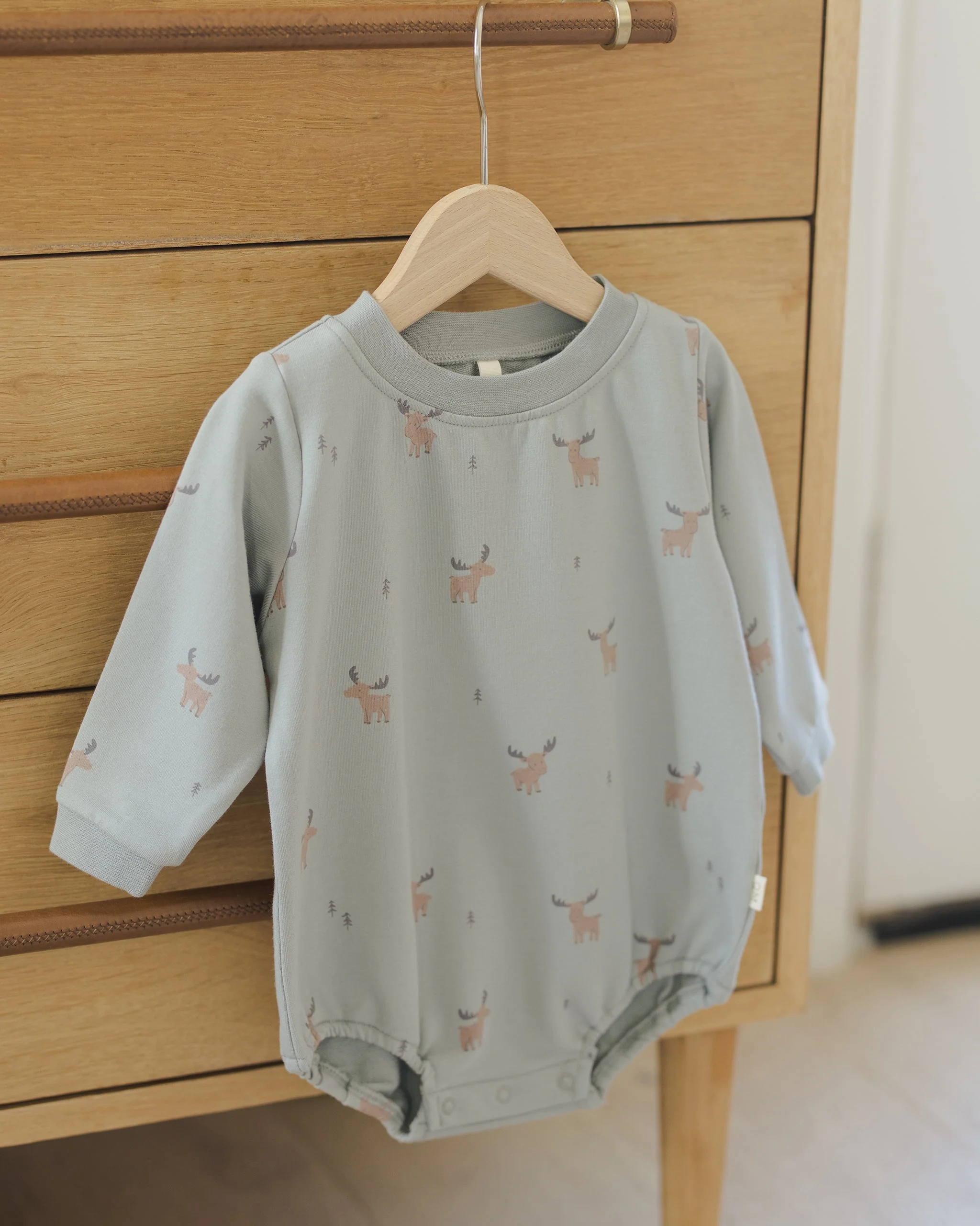 Crewneck Bubble Romper || Moose - Image 6