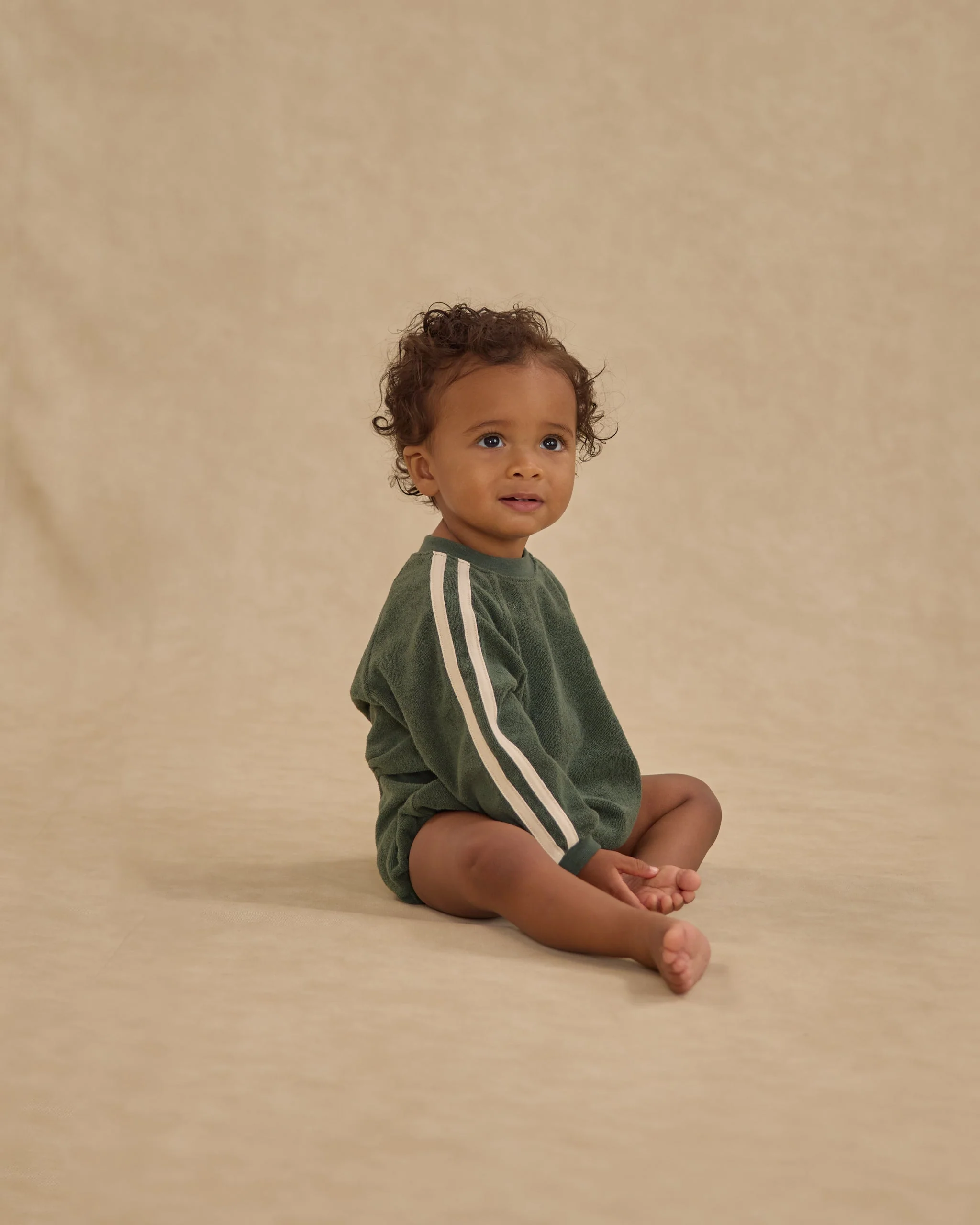 Crewneck Romper || Green - Image 2