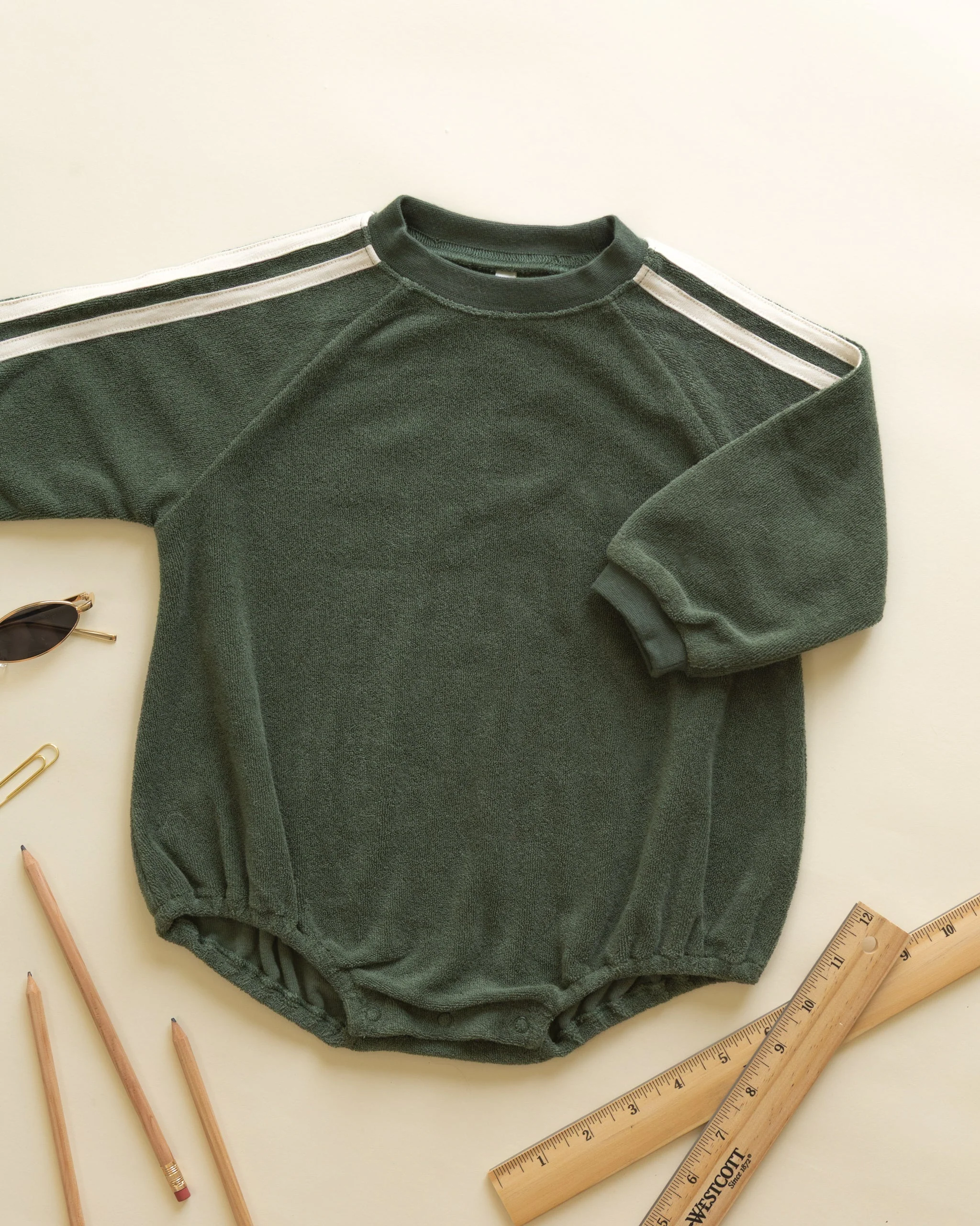 Crewneck Romper || Green - Image 4