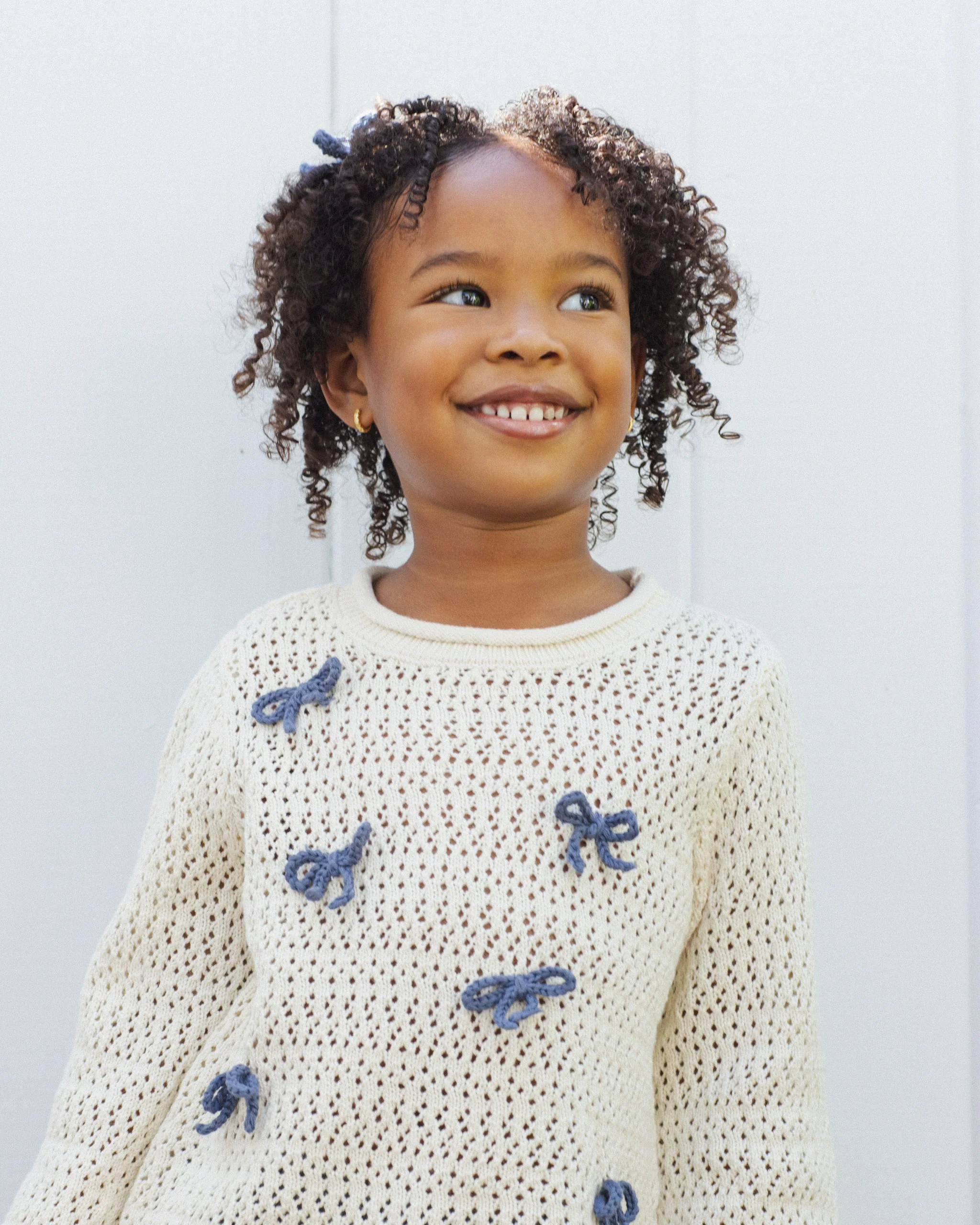 Crochet Knit Pullover Bows - Image 3