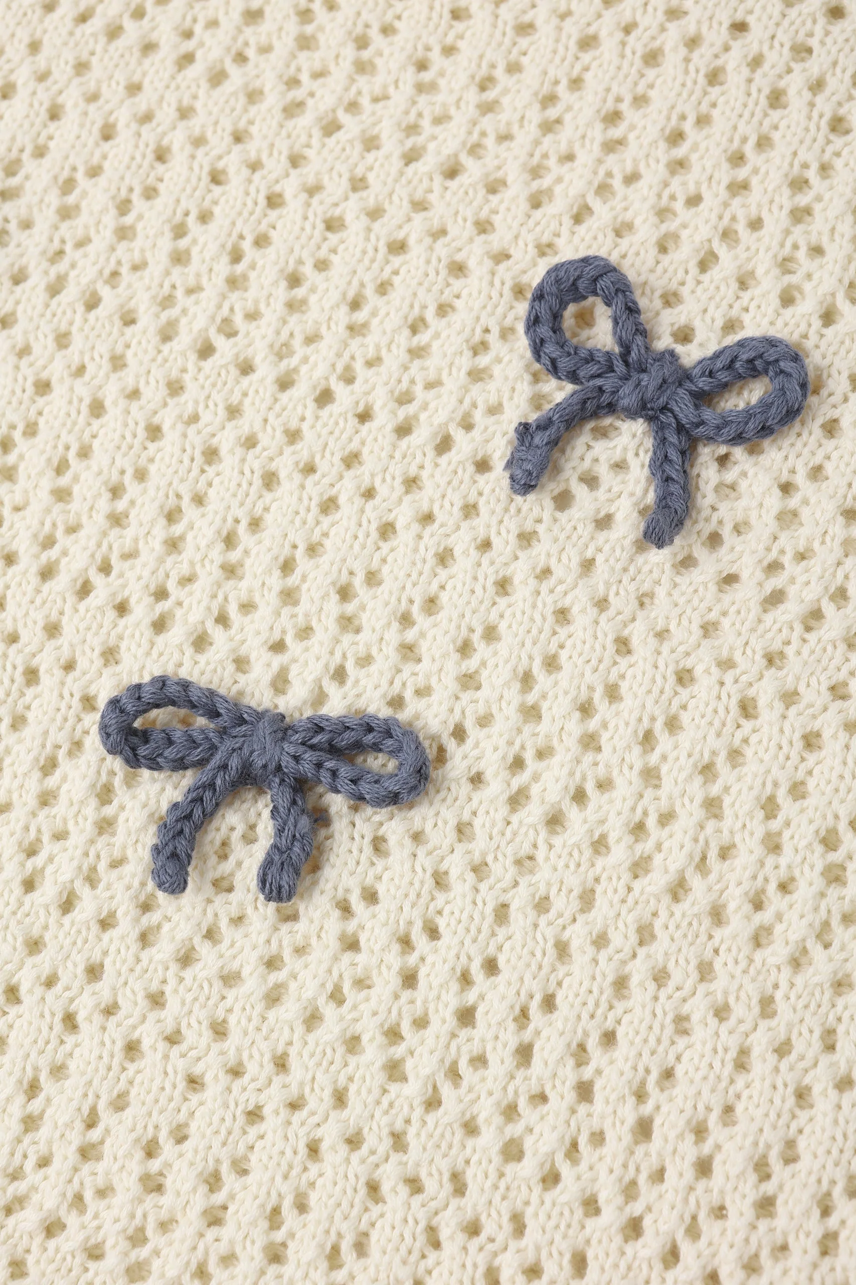 Crochet Knit Pullover Bows - Image 8