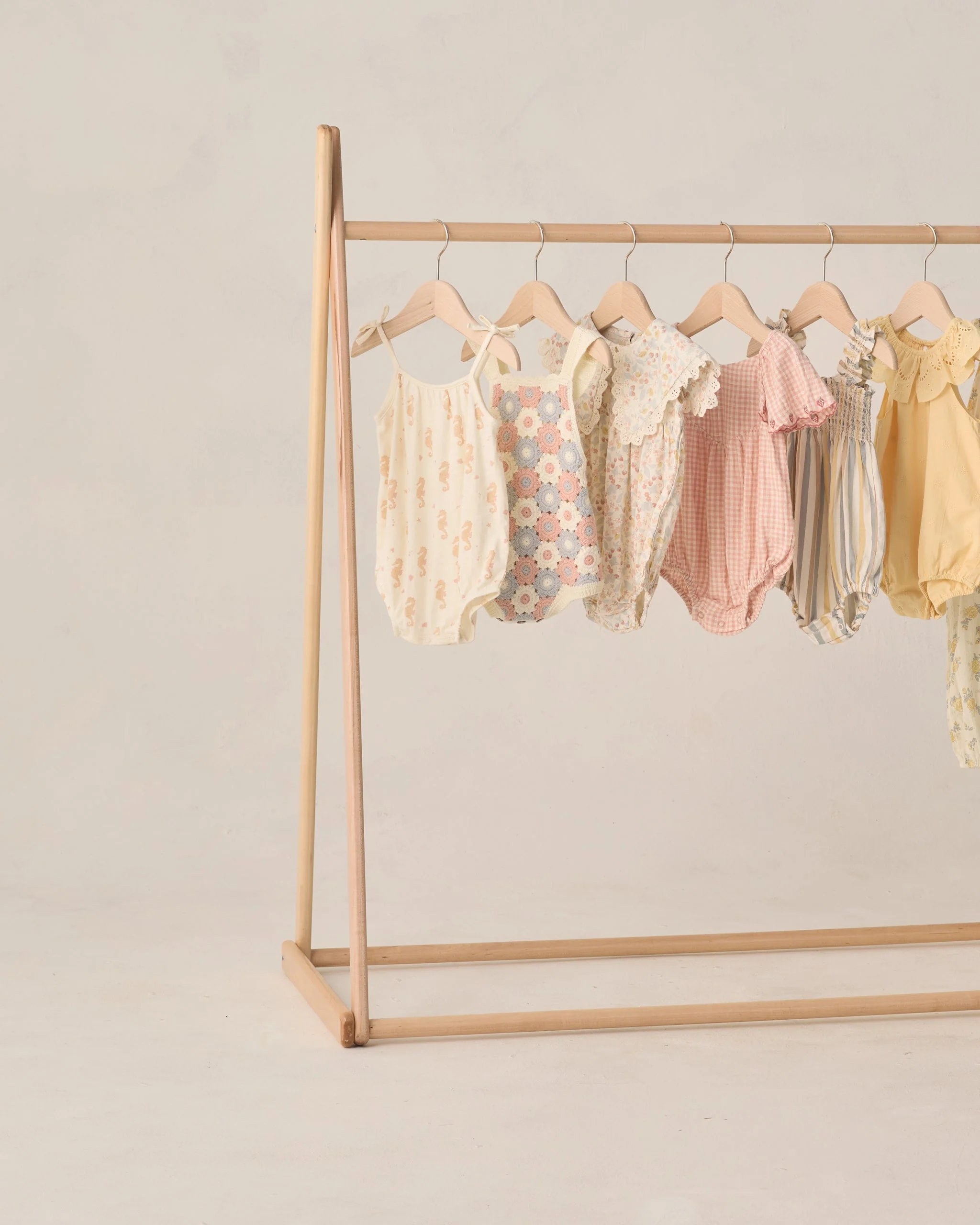 Crochet Romper Blue, Light Pink, Ivory - Image 5