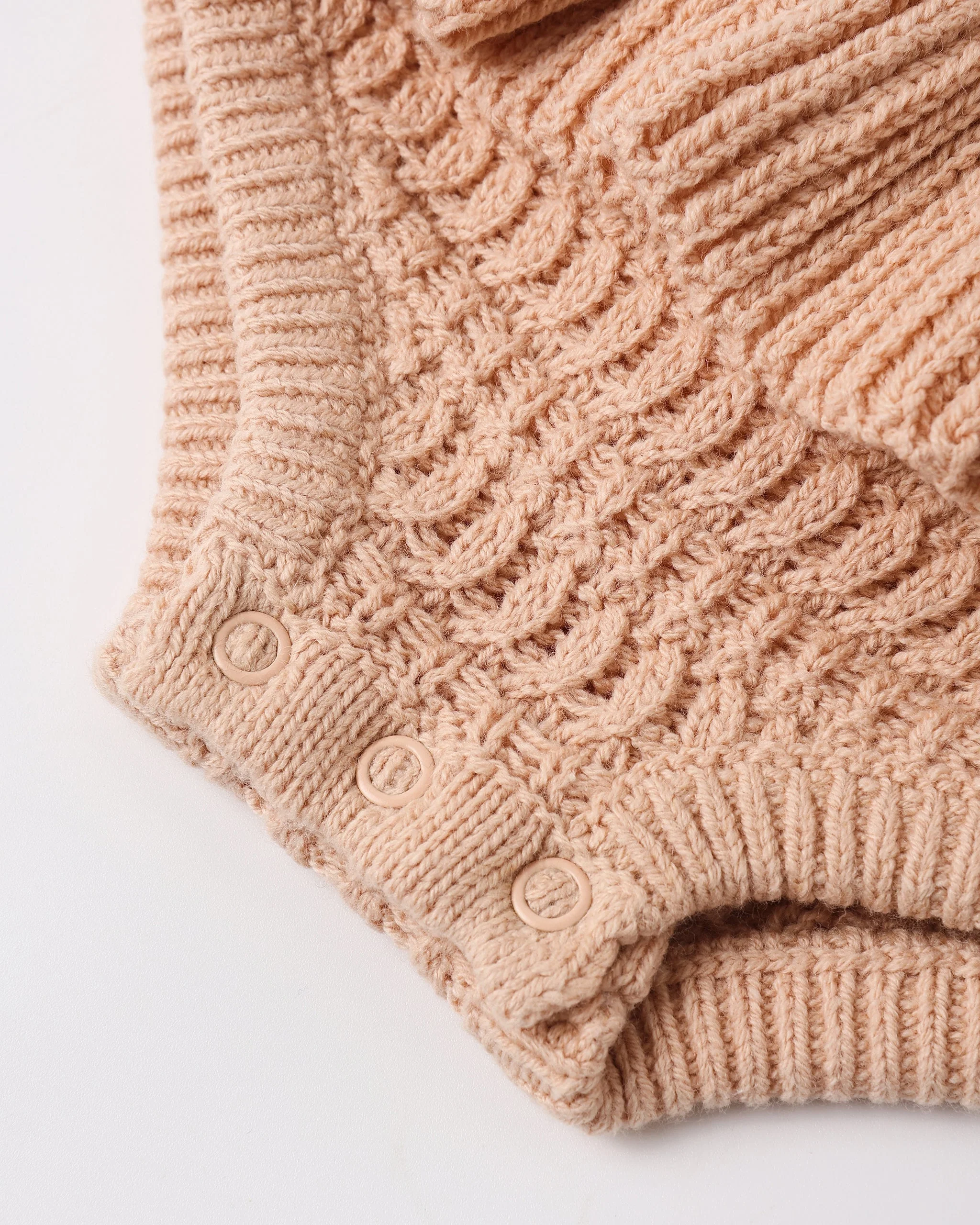 Crochet Ruffle Romper Melon - Image 3
