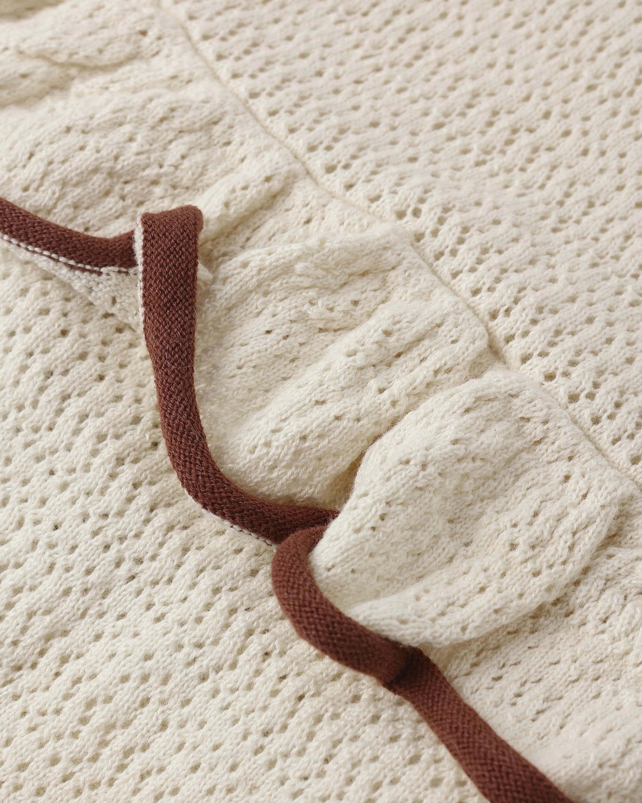 Crochet Ruffle Romper Natural - Image 6