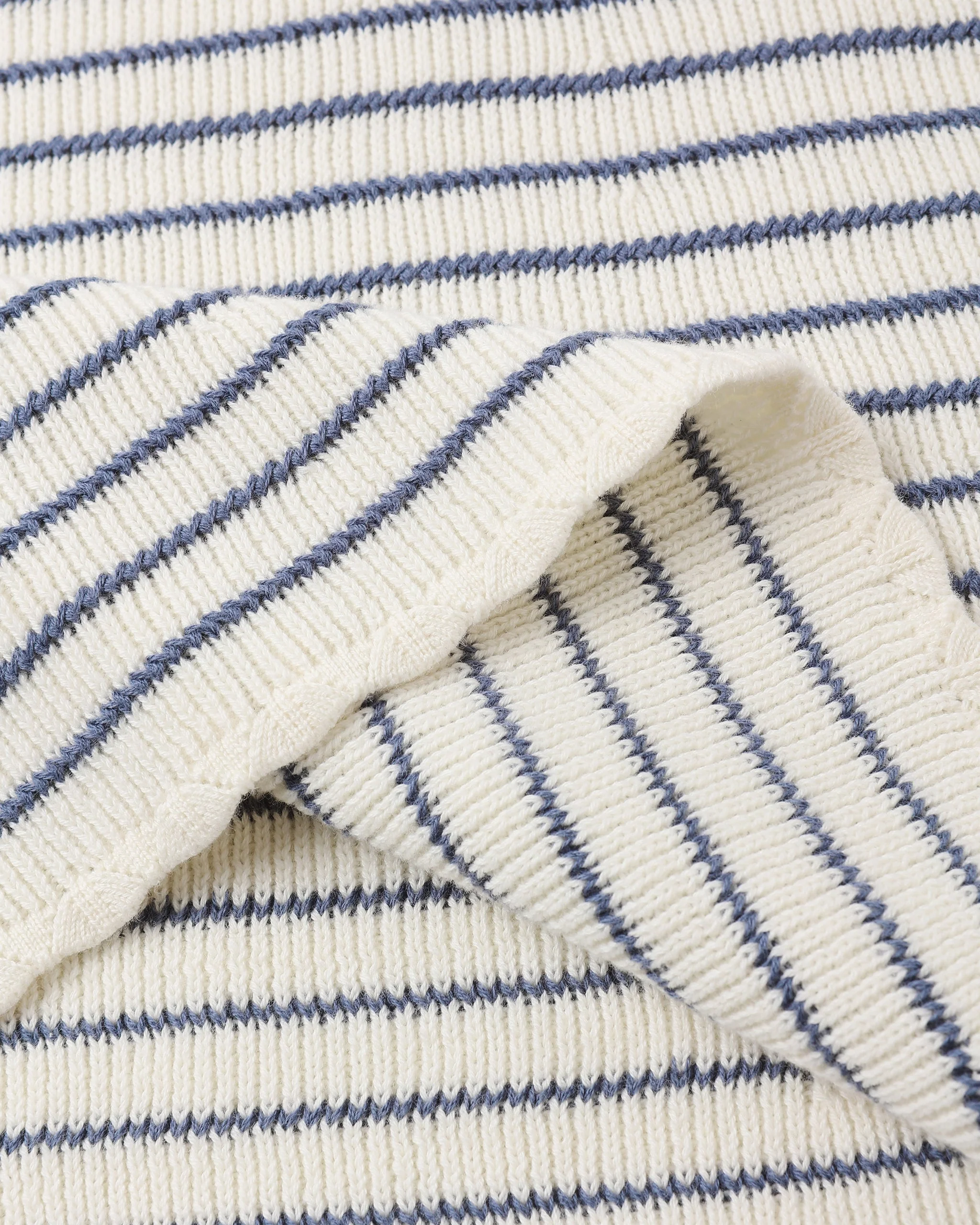 Crochet Tank Mini Dress Marine Stripe - Image 6
