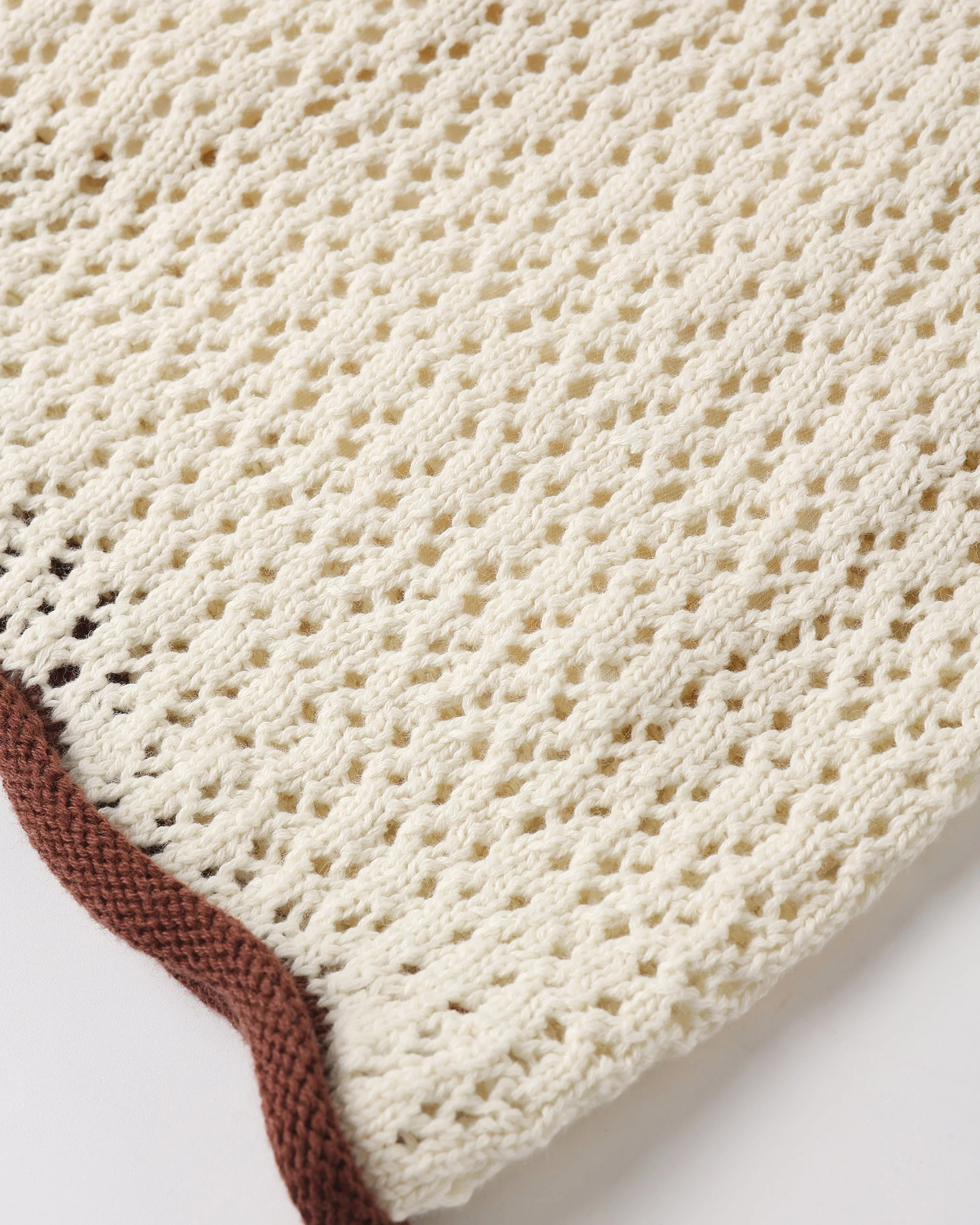 Crochet Tank Mini Dress Natural - Image 6