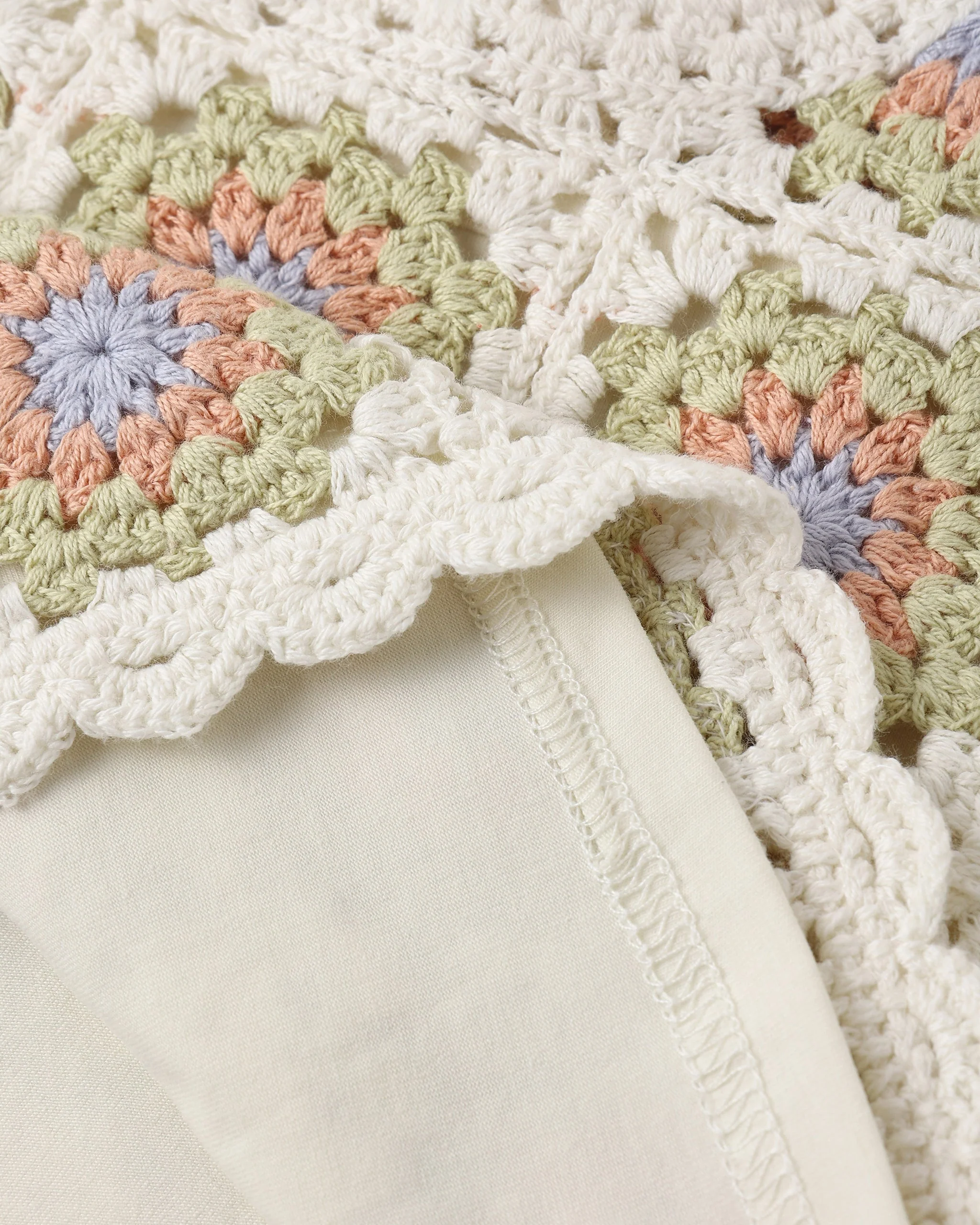 Crochet Tank Set Citron Daisy Check - Image 6