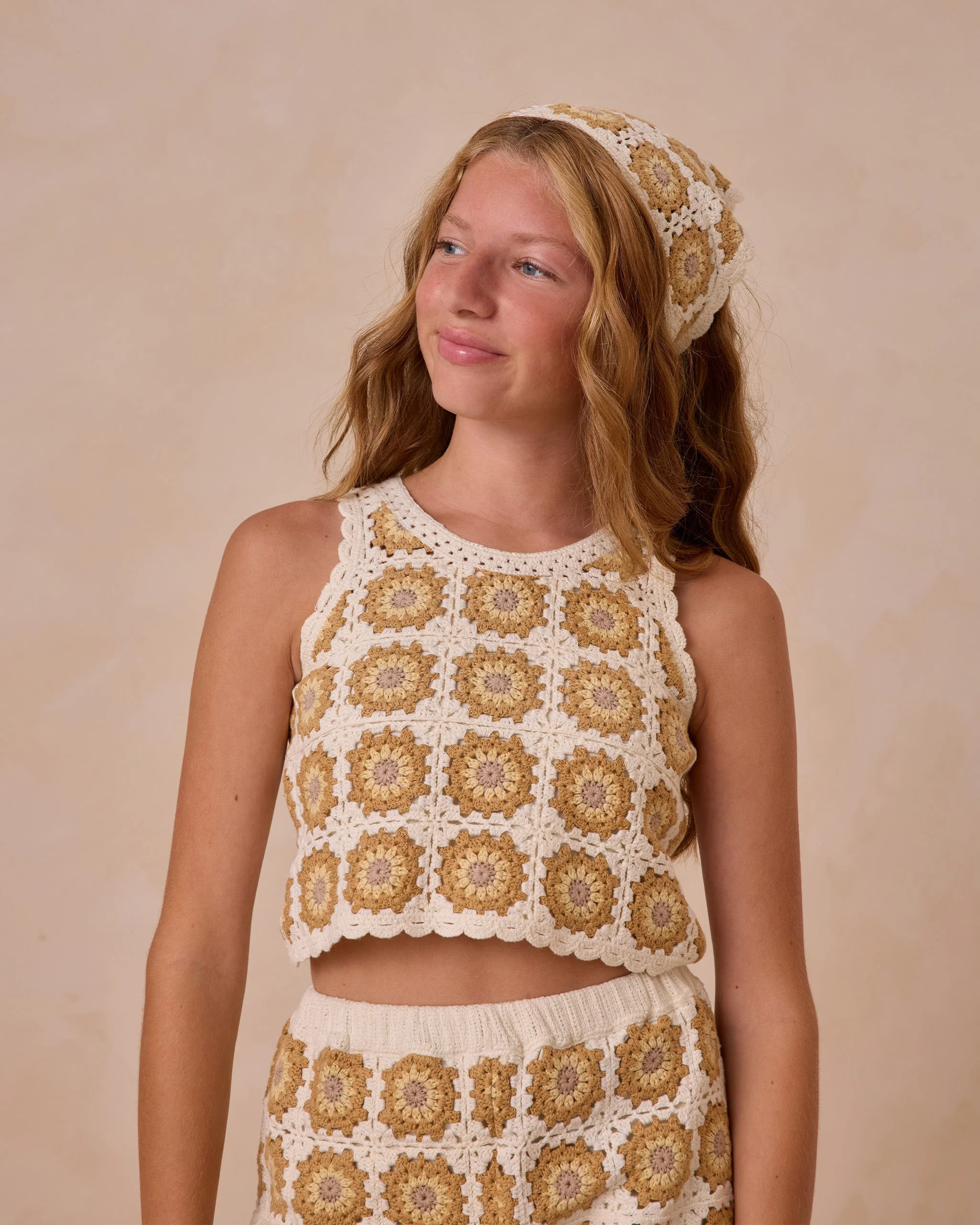 Crochet Tank Set | Marigold Daisy - Image 4