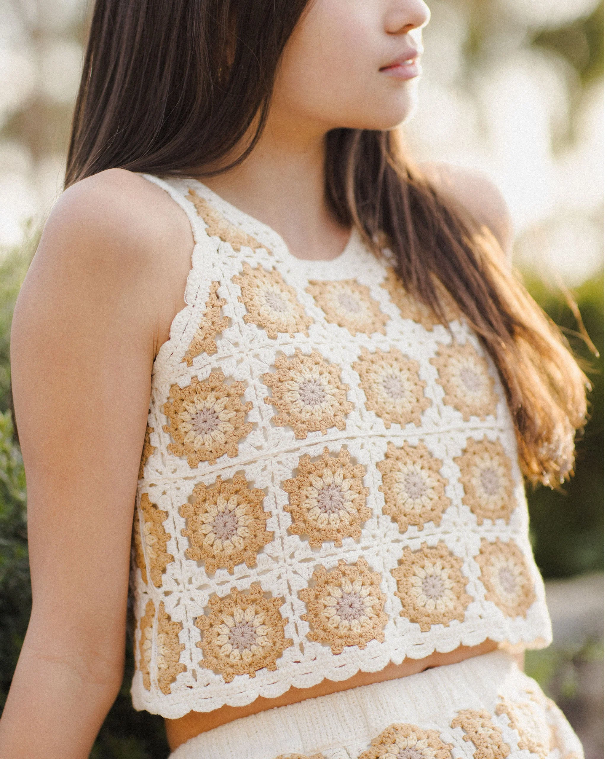 Crochet Tank Set | Marigold Daisy - Image 6