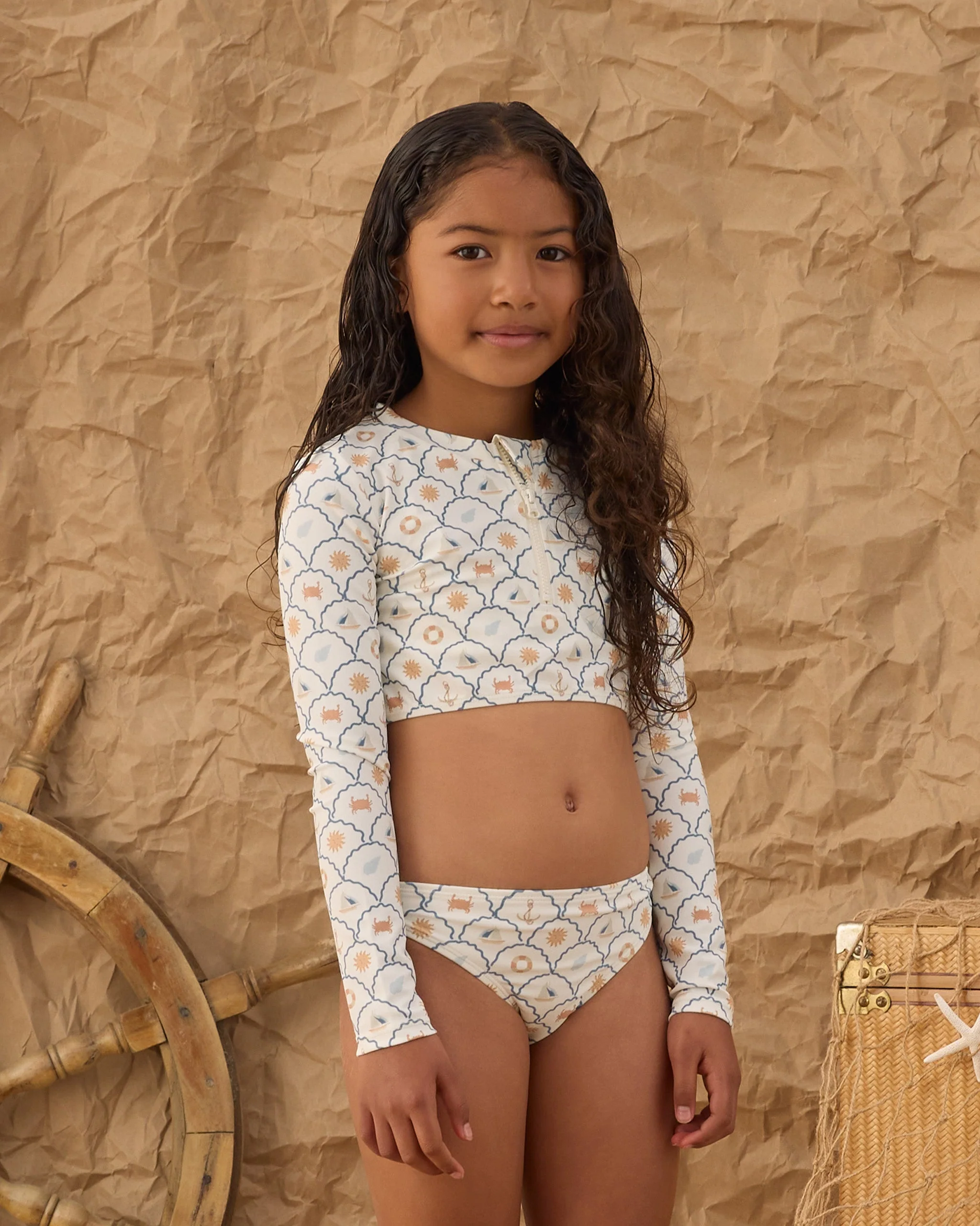 Crop Rashguard Set Nautical - Image 2