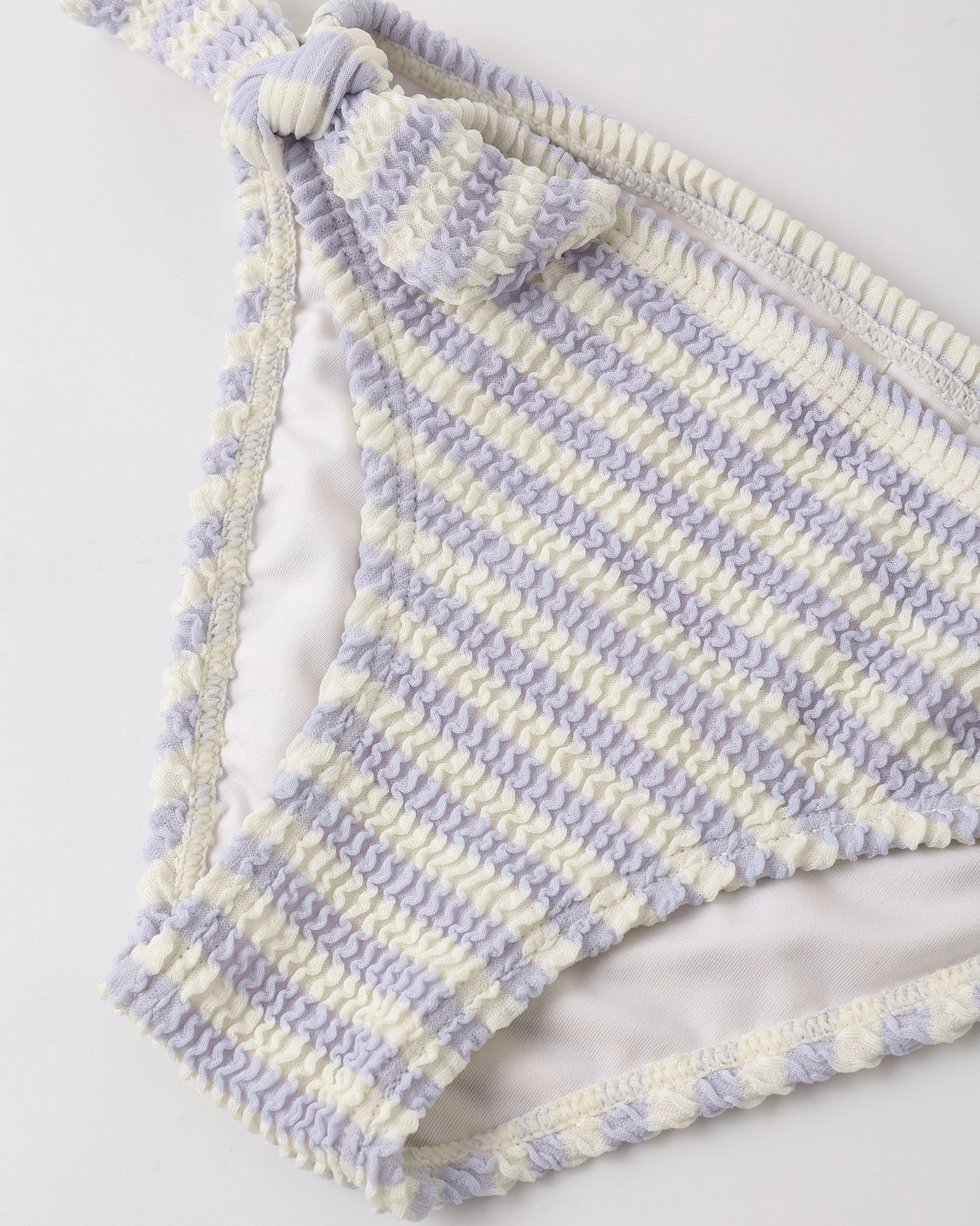 Cropped Rashguard Set Periwinkle Stripe - Image 6