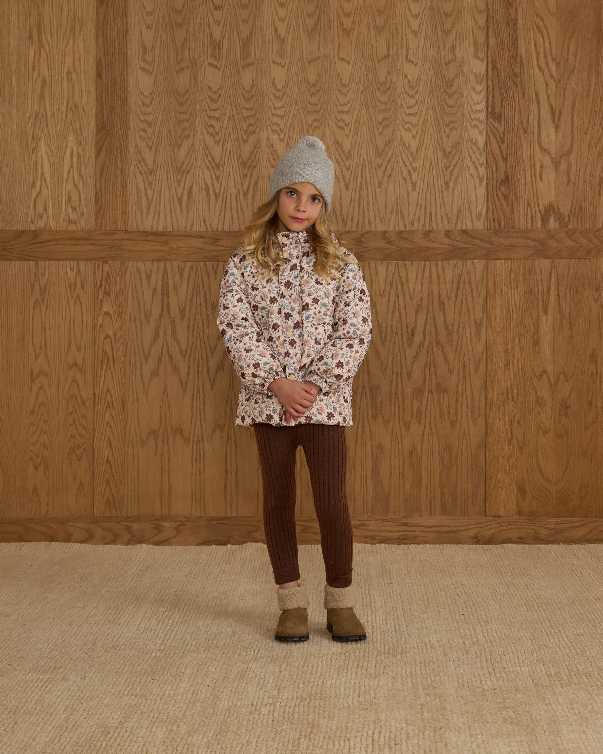 Cuffed Legging || Brown - Image 2