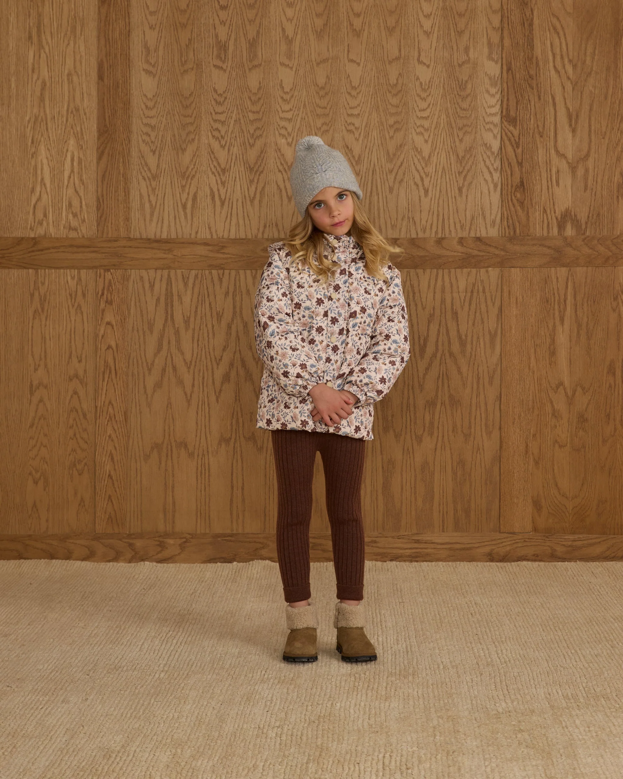 Cuffed Legging || Brown - Image 3