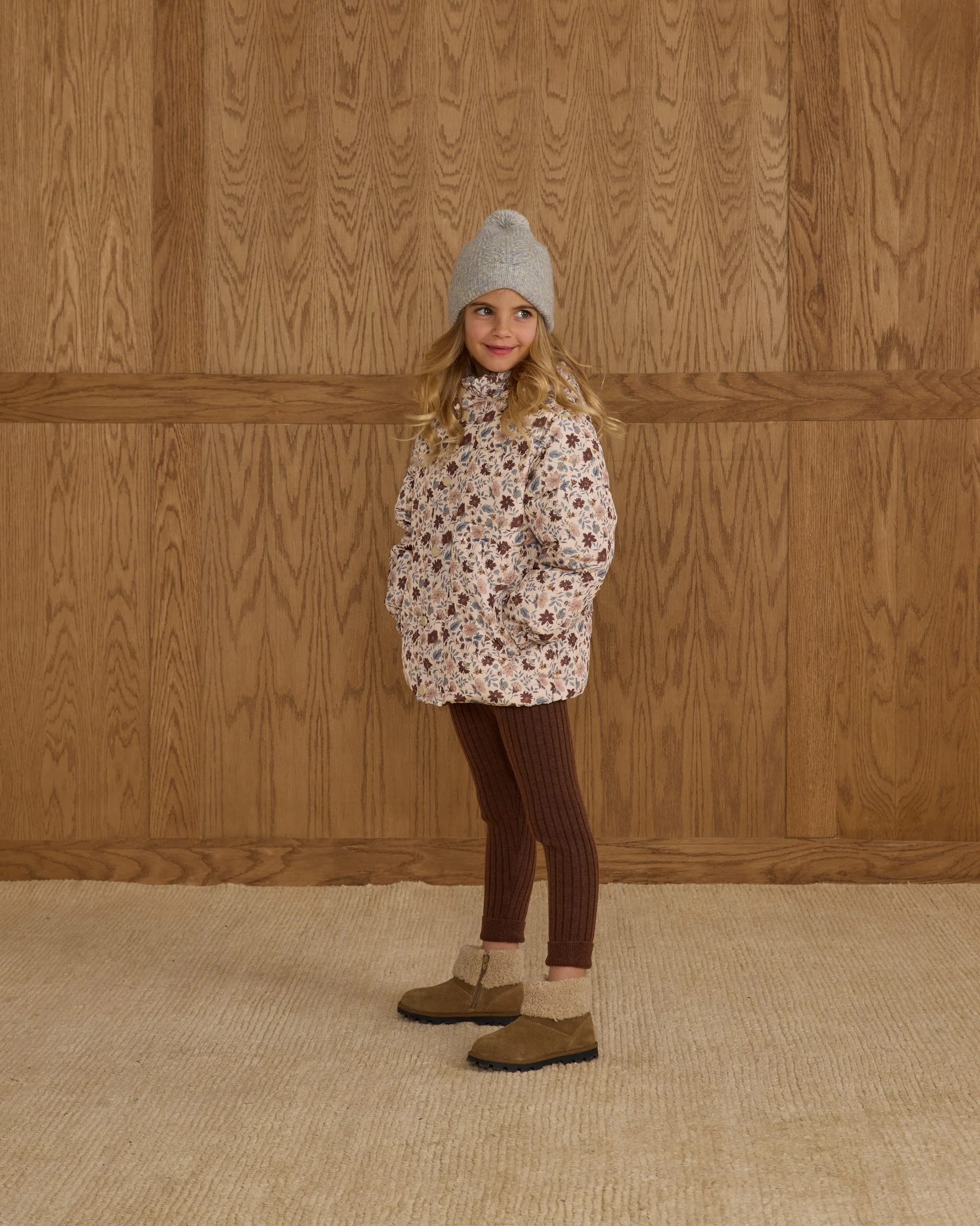 Cuffed Legging || Brown - Image 4