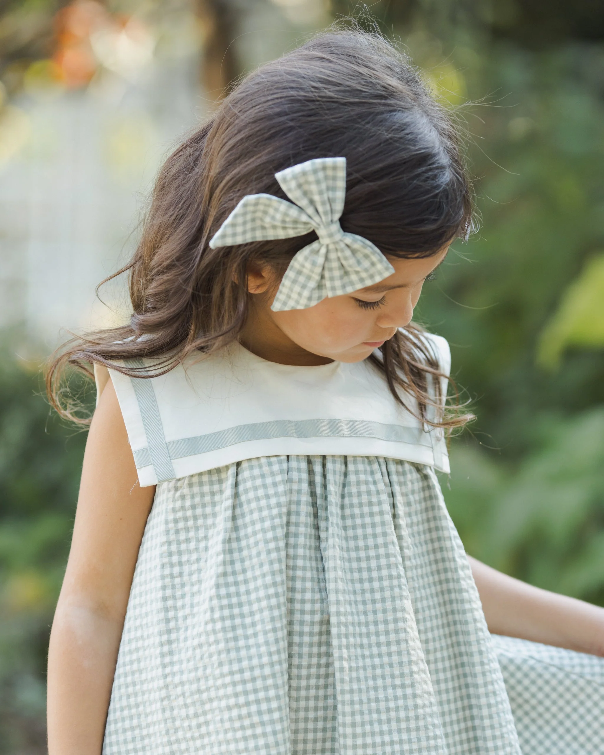 Daisy Dress Eucalyptus Check - Image 5