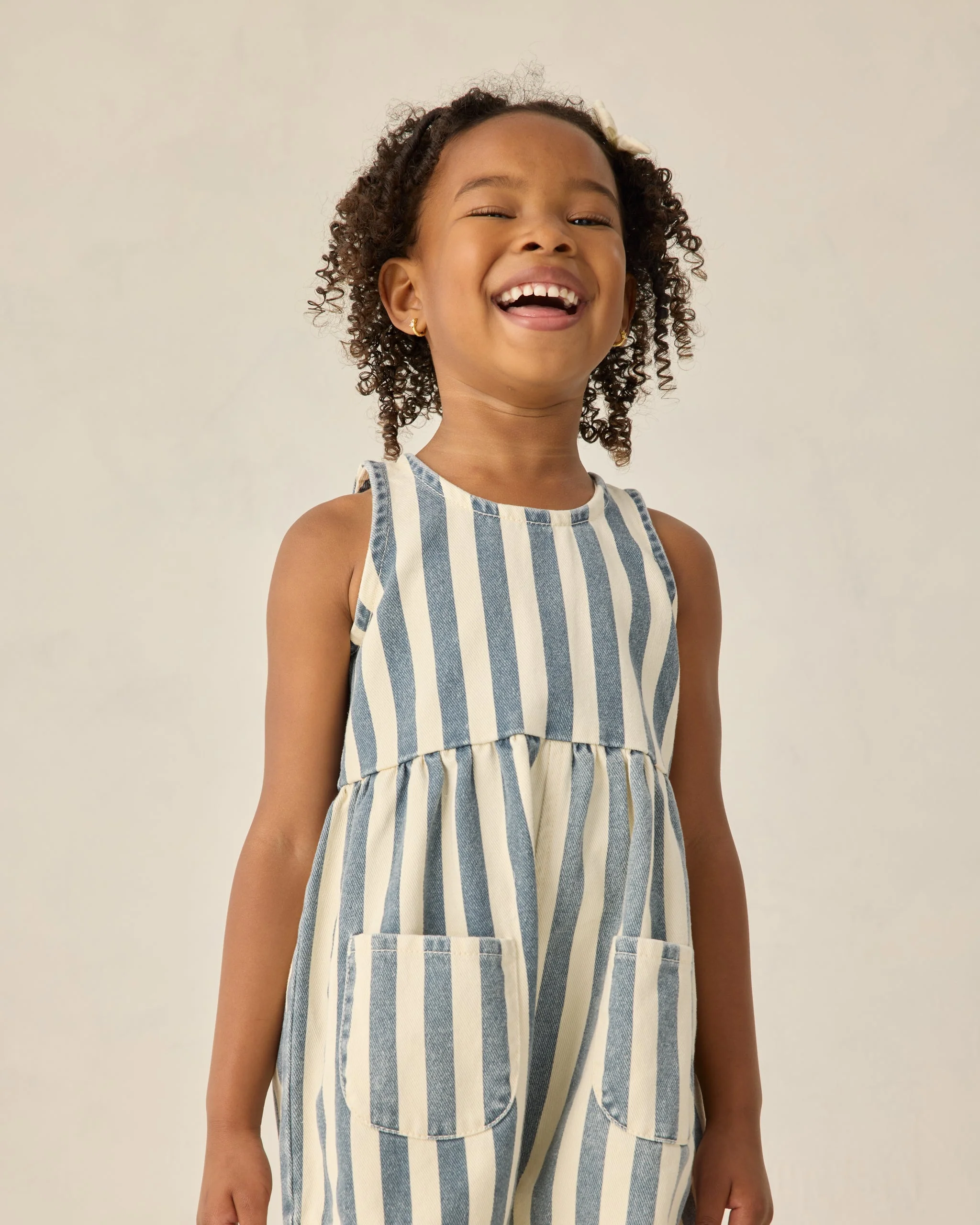 Dani Romper Navy Stripe - Image 4