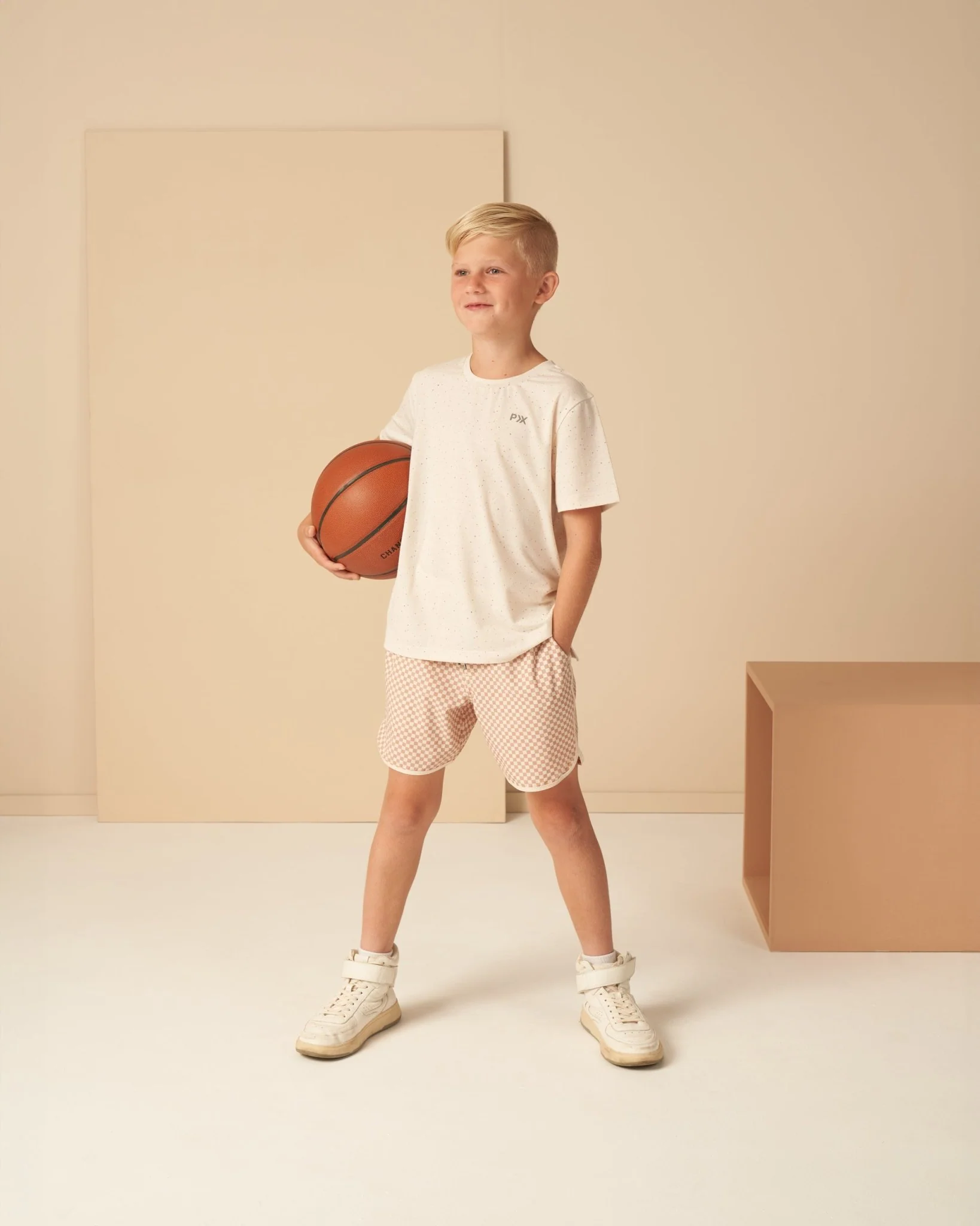 Del Mar Short || Clay Micro Check - Image 3