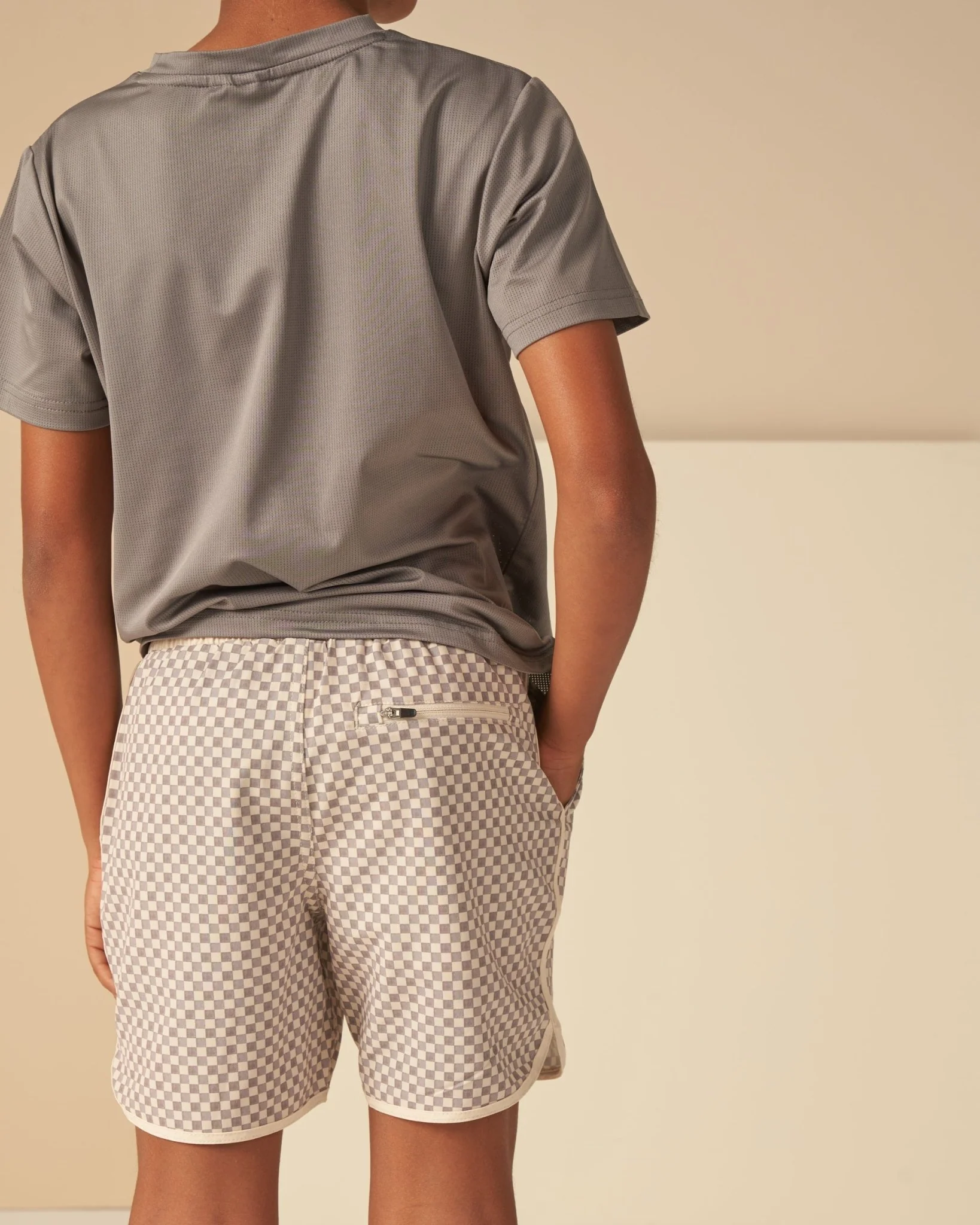 Del Mar Short || Grey Micro Check - Image 4