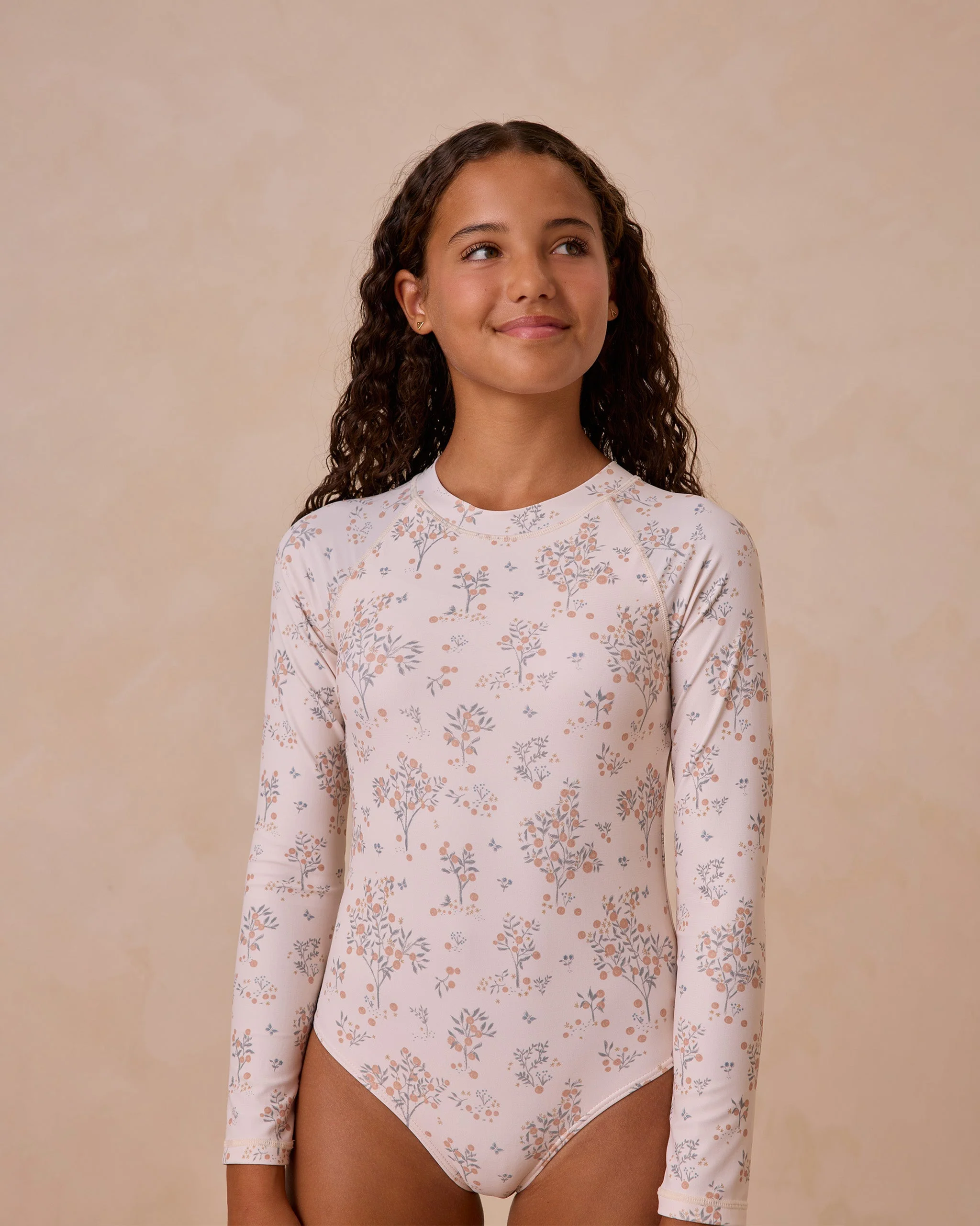 Delphine Rash Guard One-Piece || Citrus Grove Teen - Image 2