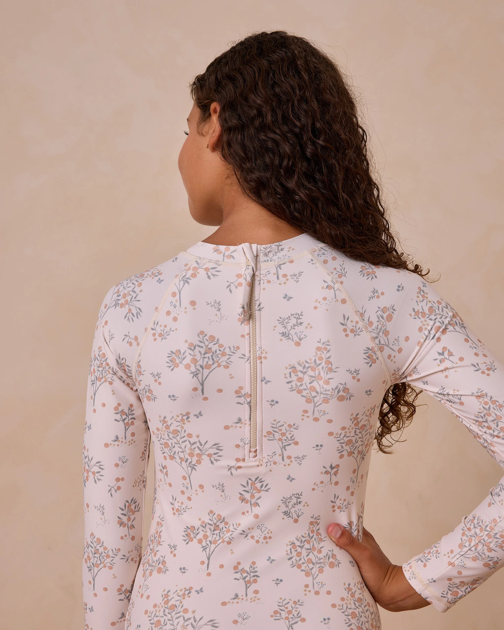 Delphine Rash Guard One-Piece || Citrus Grove Teen - Image 5