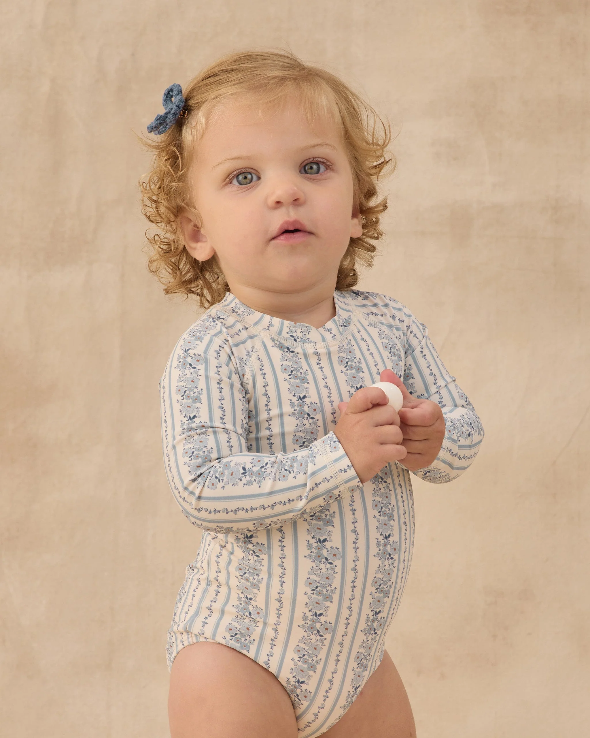 Delphine Rashguard One-Piece Blue Floral - Image 2