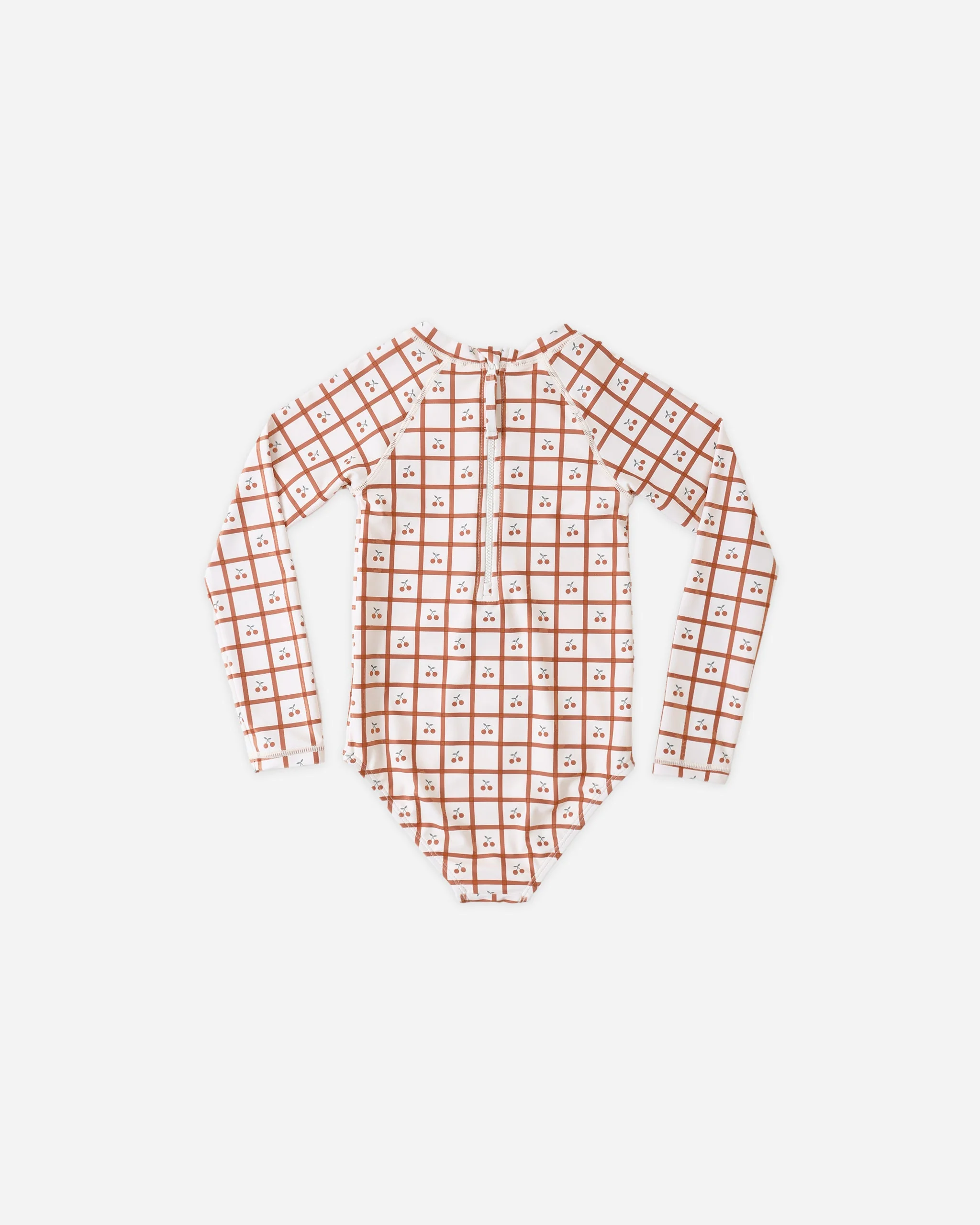 Delphine Rashguard One-Piece Cherry Check - Image 2