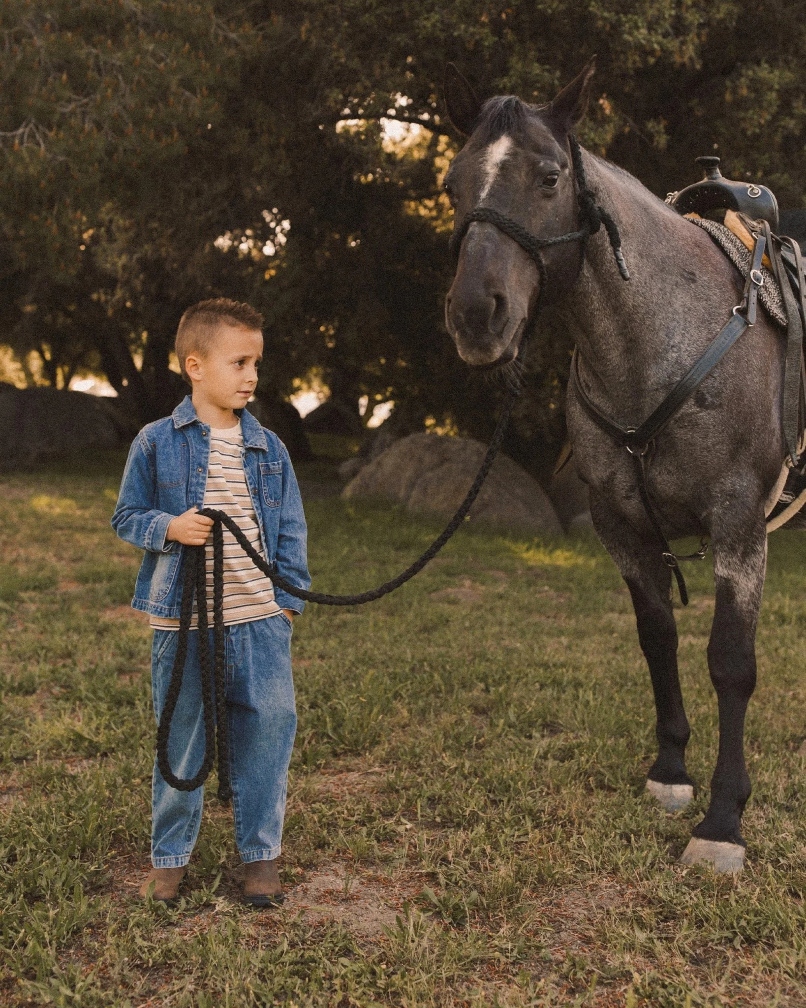 Denim Chore Coat || Indigo - Image 3