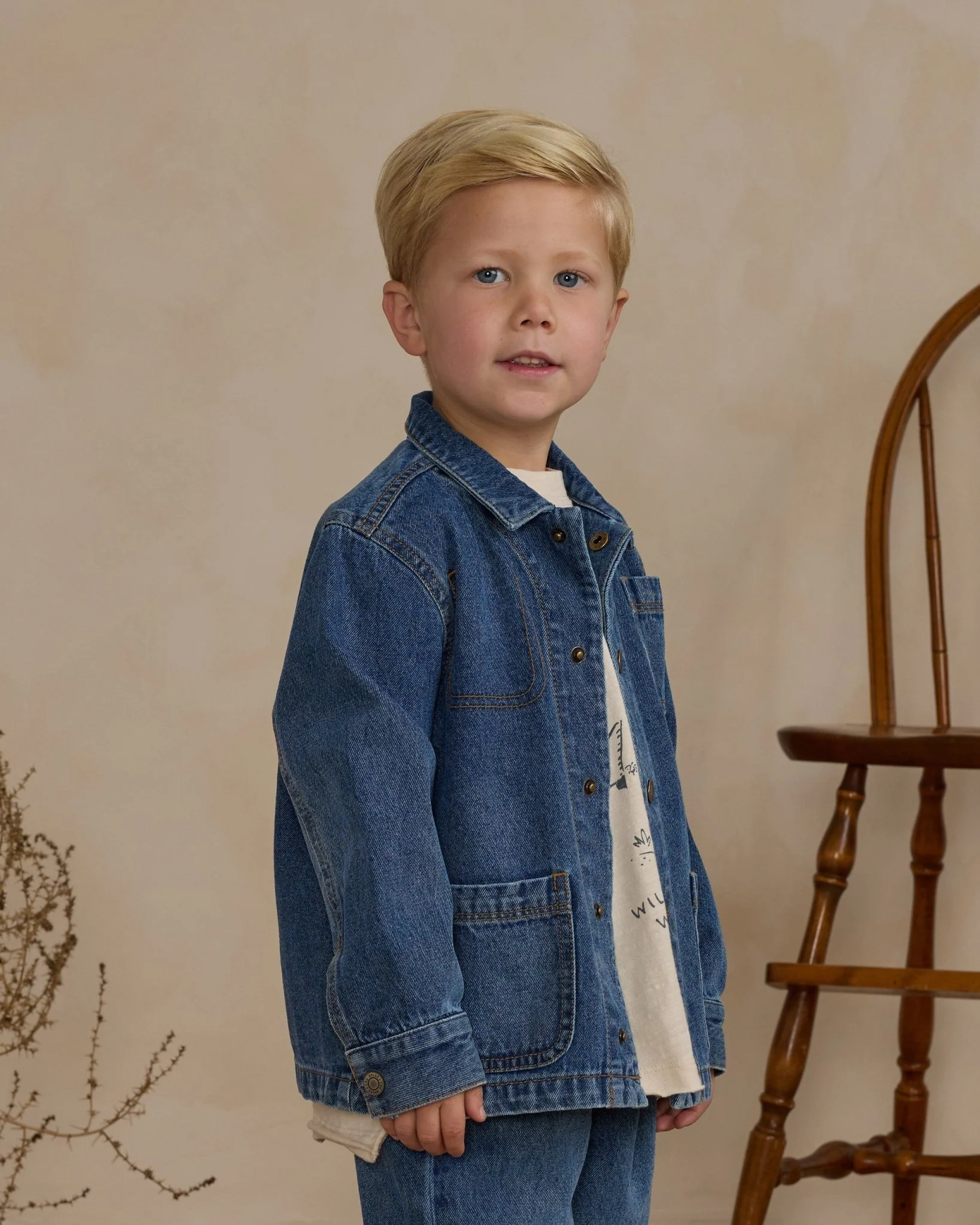 Denim Chore Coat || Indigo - Image 4