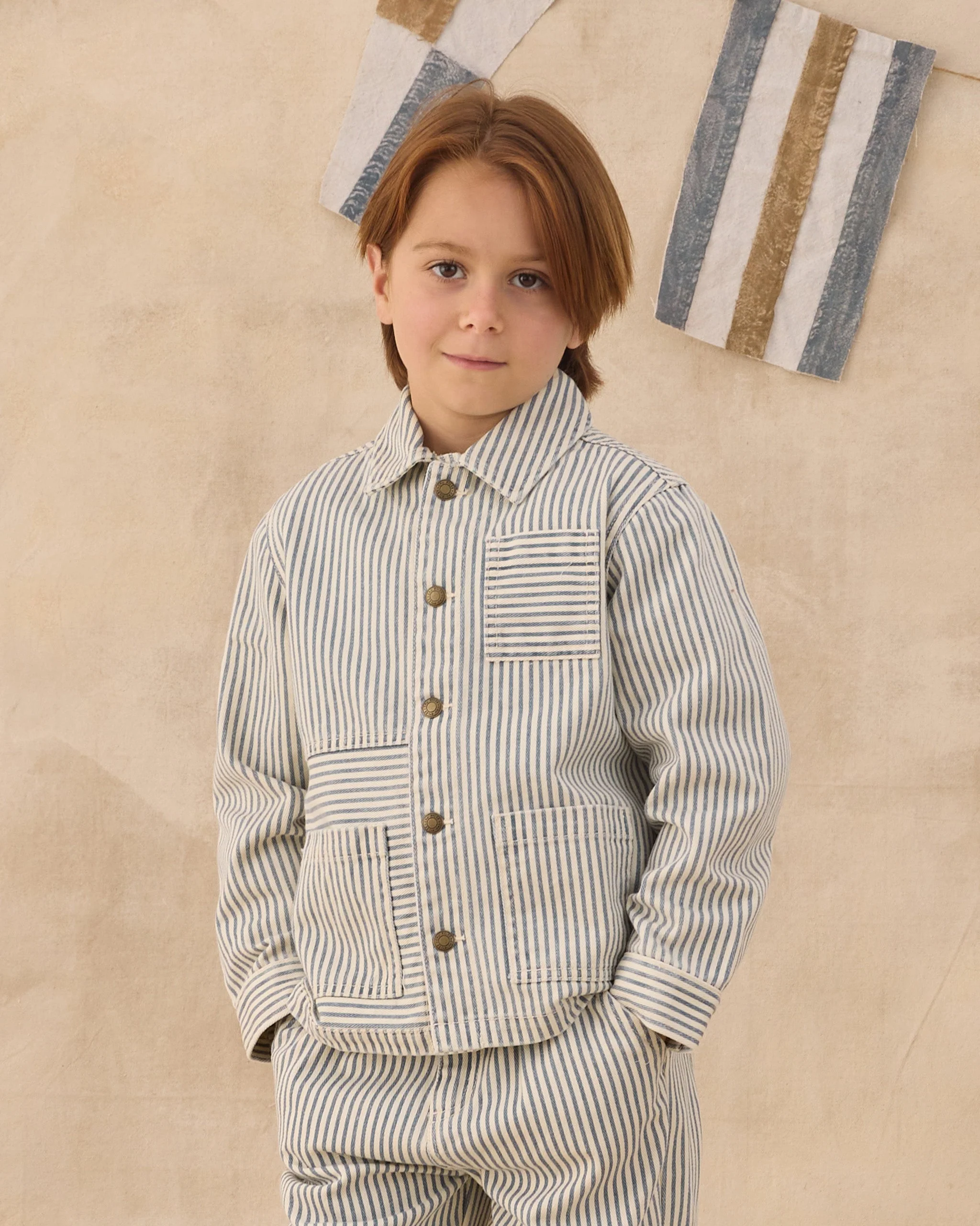 Denim Jacket Railroad Stripe - Image 2