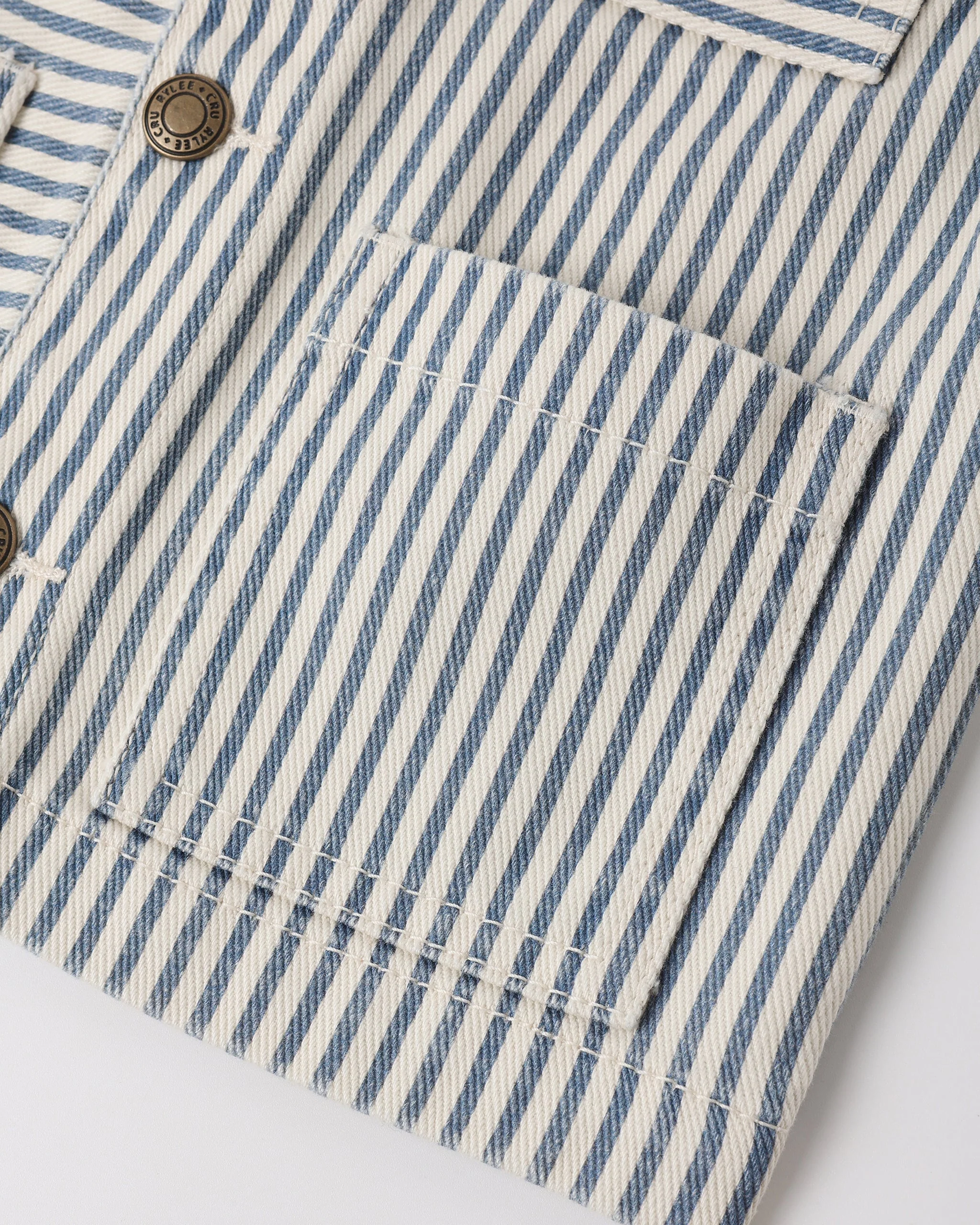 Denim Jacket Railroad Stripe - Image 8