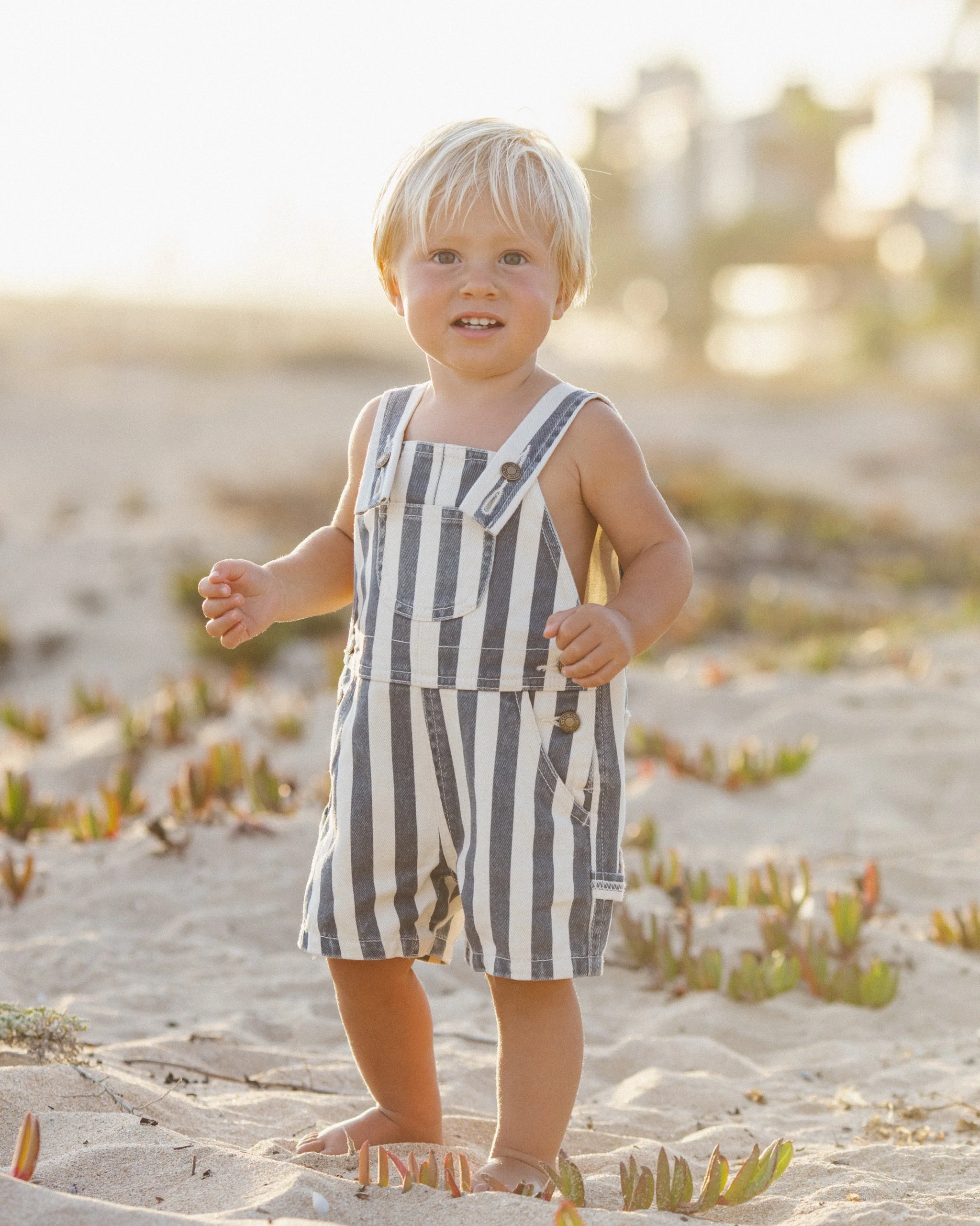 Denim Shortall Navy Stripe - Image 2
