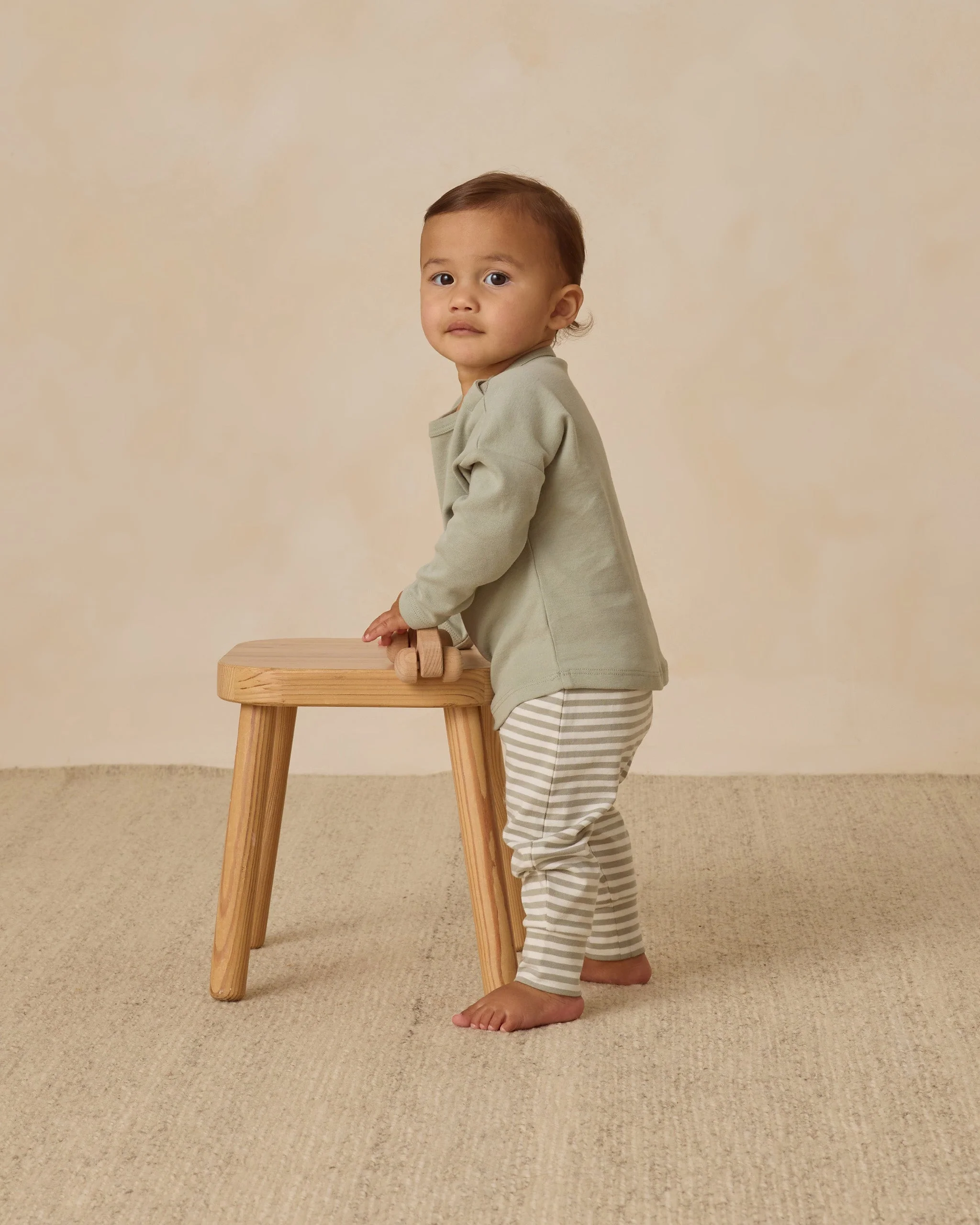 Drawstring Pant || Fern Stripe - Image 2