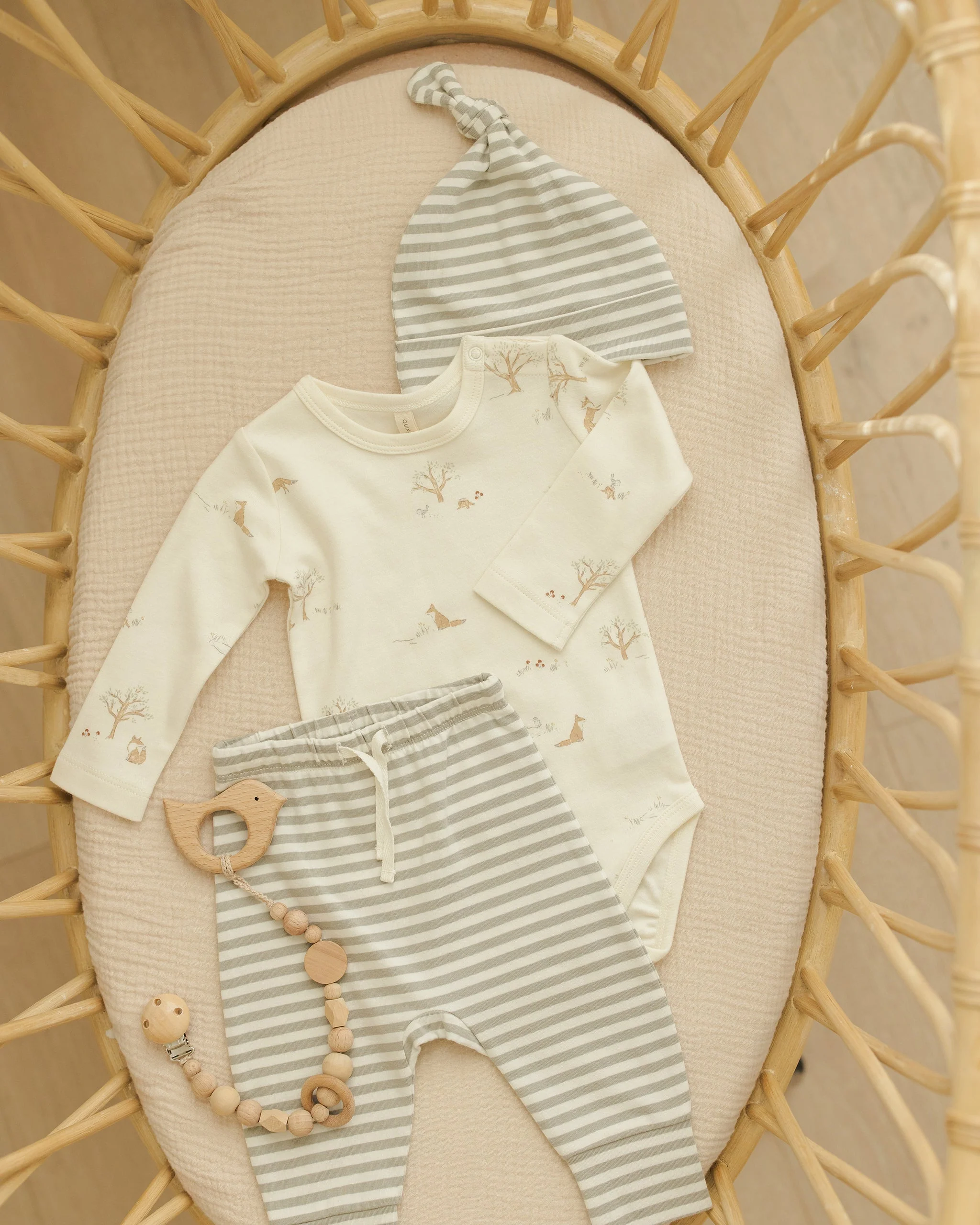 Drawstring Pant || Fern Stripe - Image 5