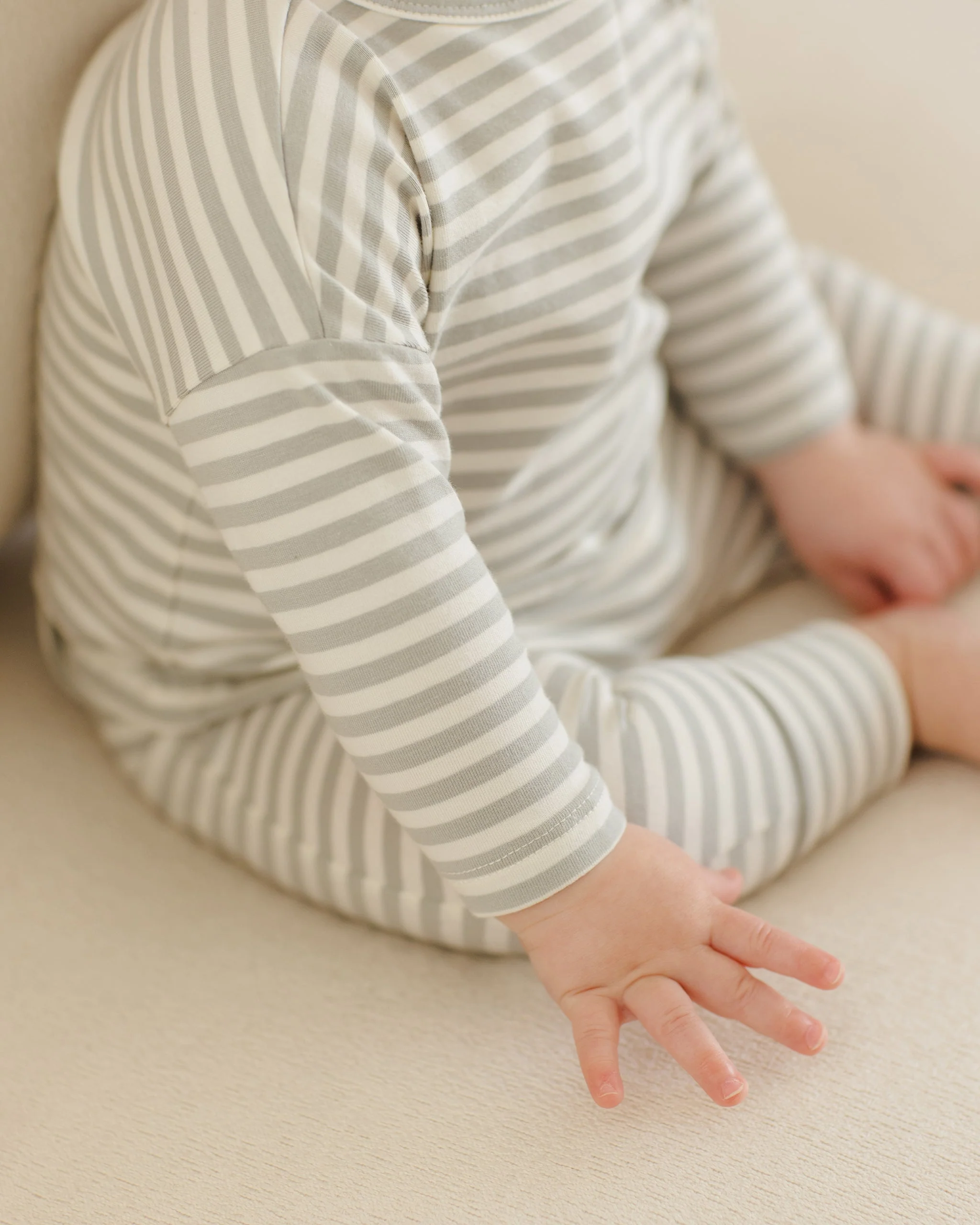 Drawstring Pant || Sage Stripe - Image 4