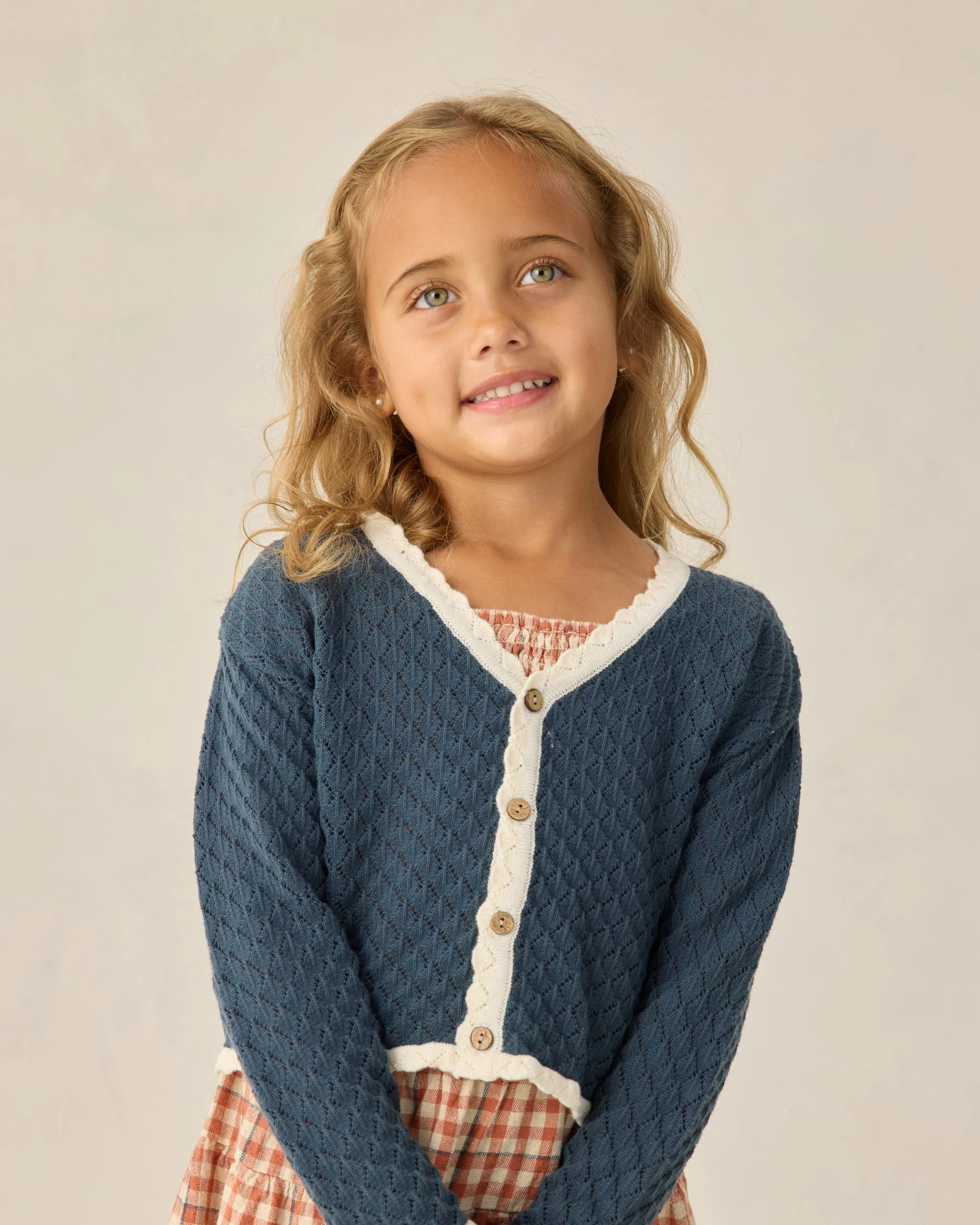 Ella Cardigan Navy - Image 3