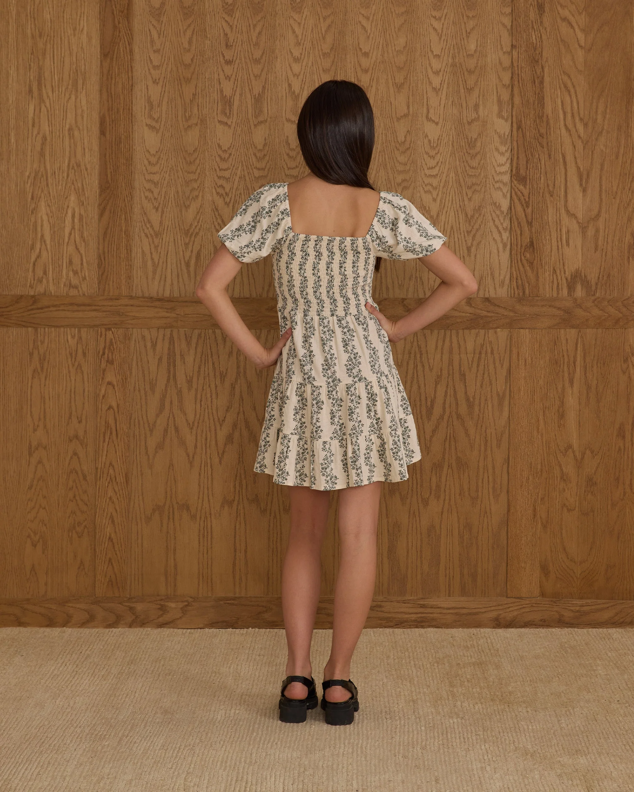 Emily Dress || Green Vines - Teen - Image 2