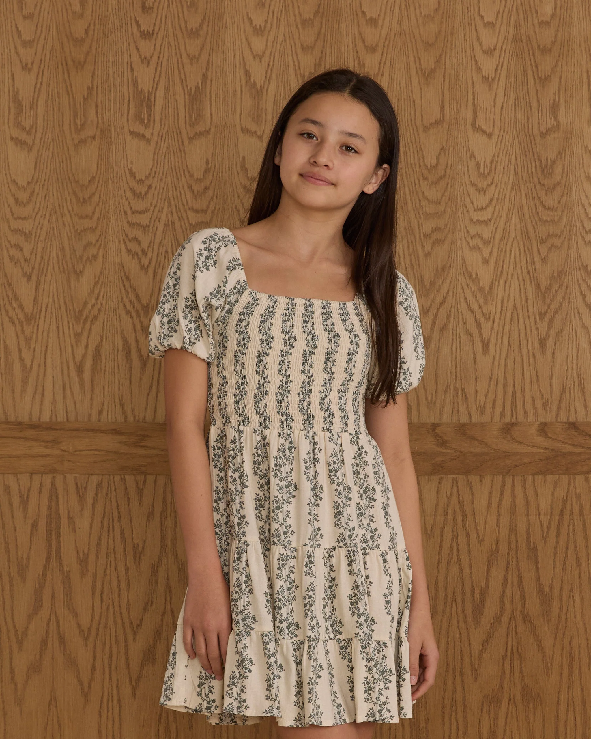 Emily Dress || Green Vines - Teen - Image 5