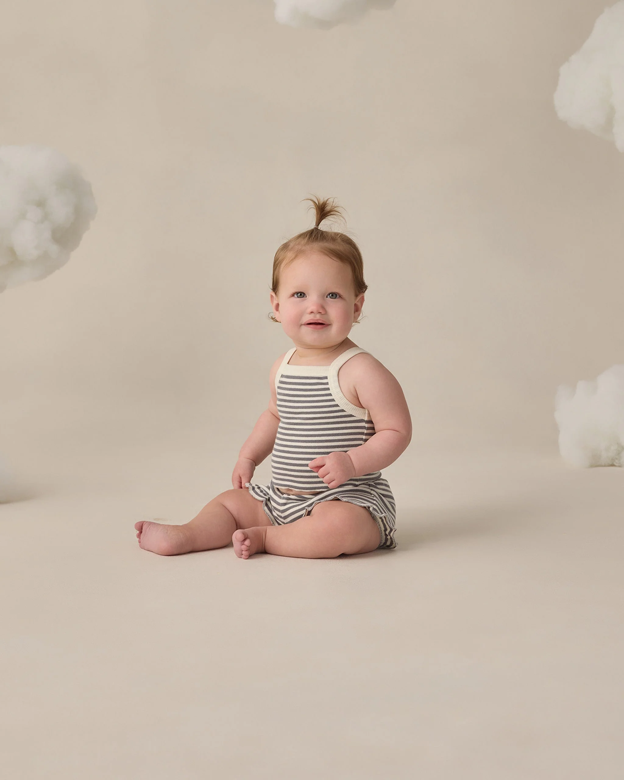 Evie Tank + Shortie Set Ocean Stripe - Image 2
