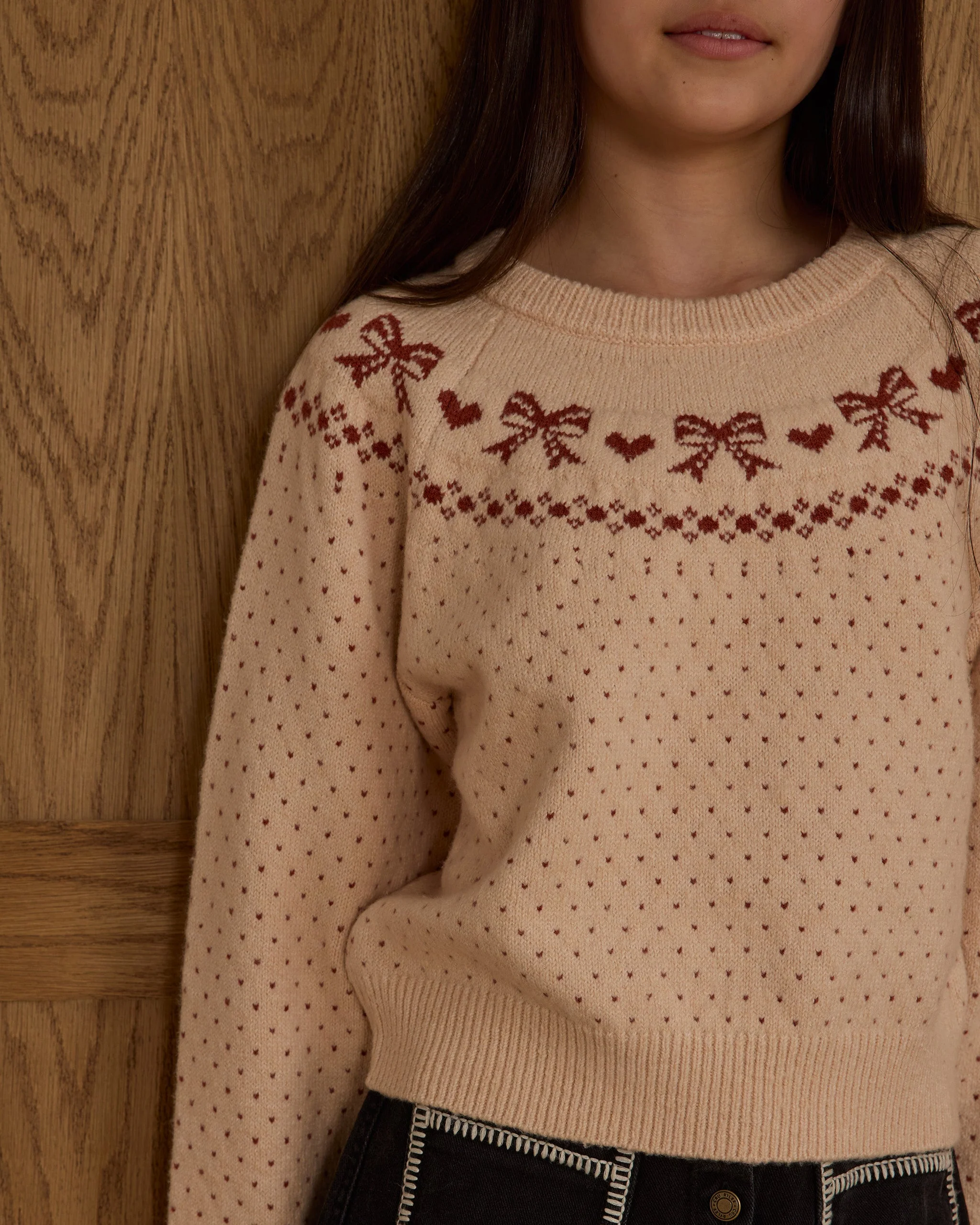Fair Isle Sweater || Bows - Teen - Image 3
