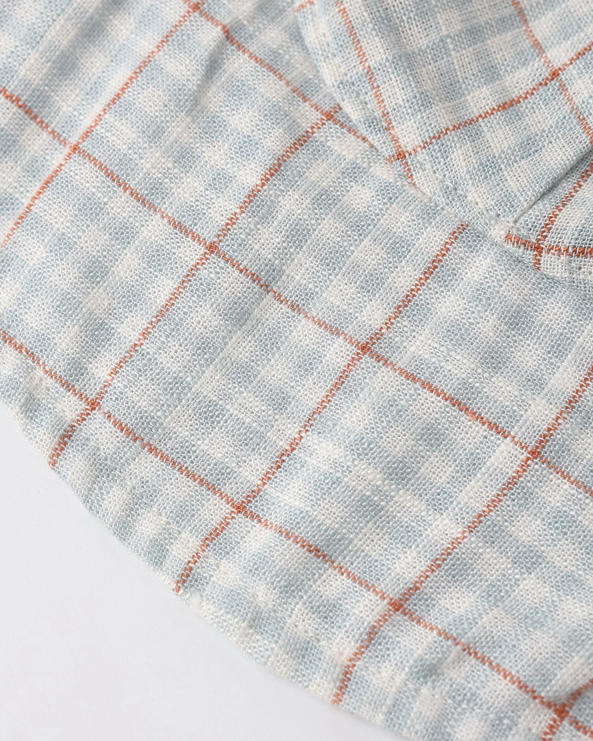 Floppy Sun Hat Light Blue Plaid - Image 2