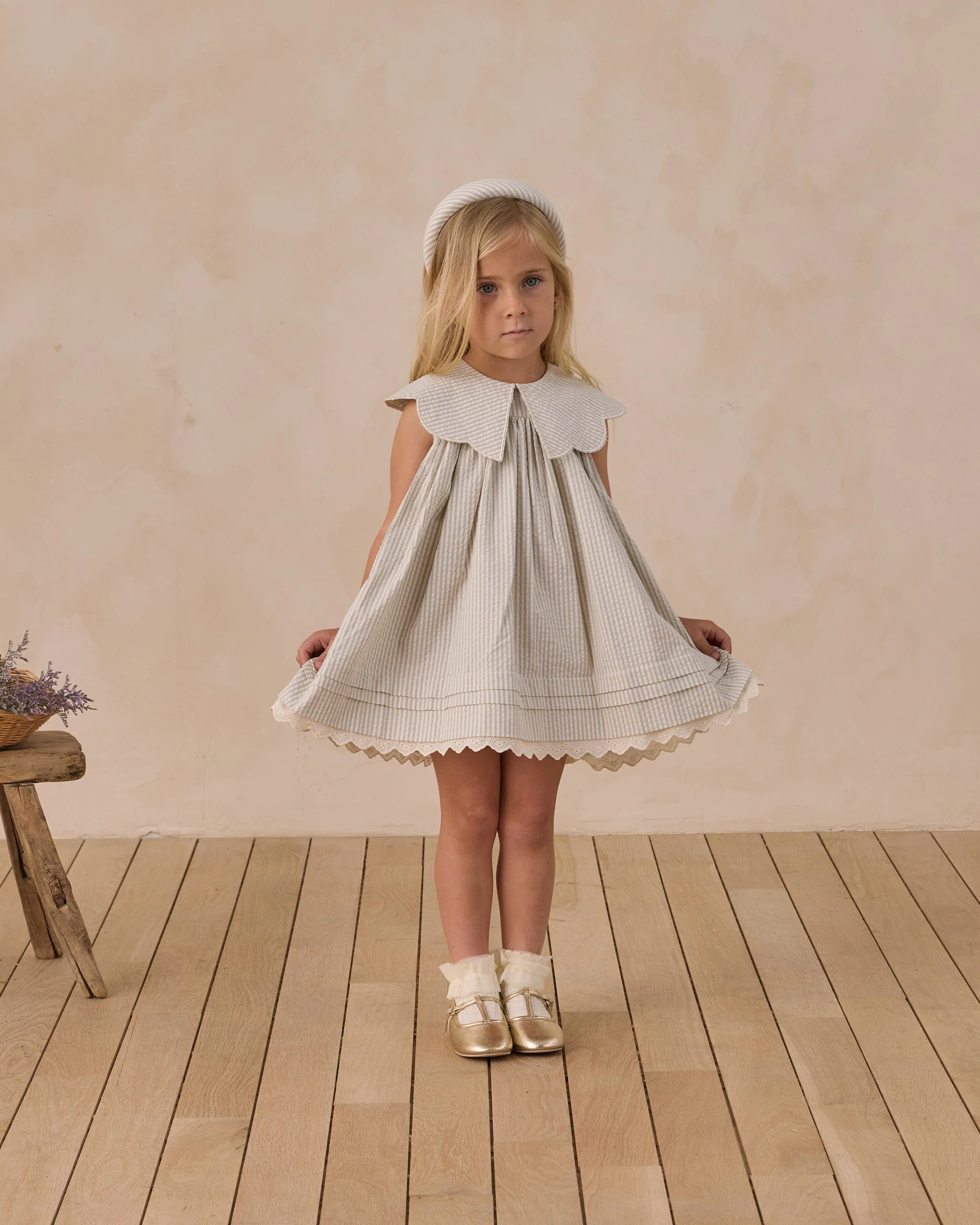 Florence Dress Sky Stripe - Image 2