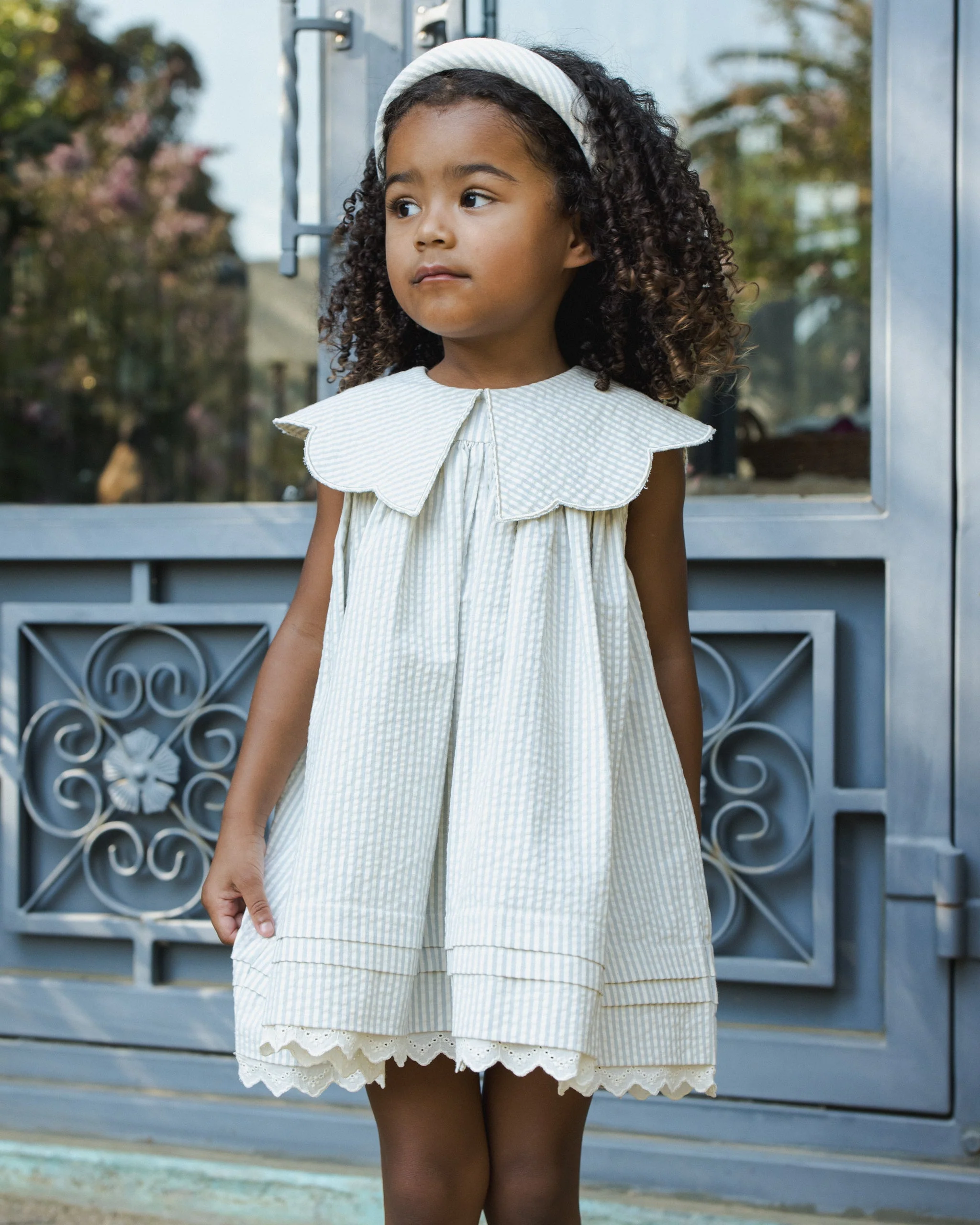 Florence Dress Sky Stripe - Image 5