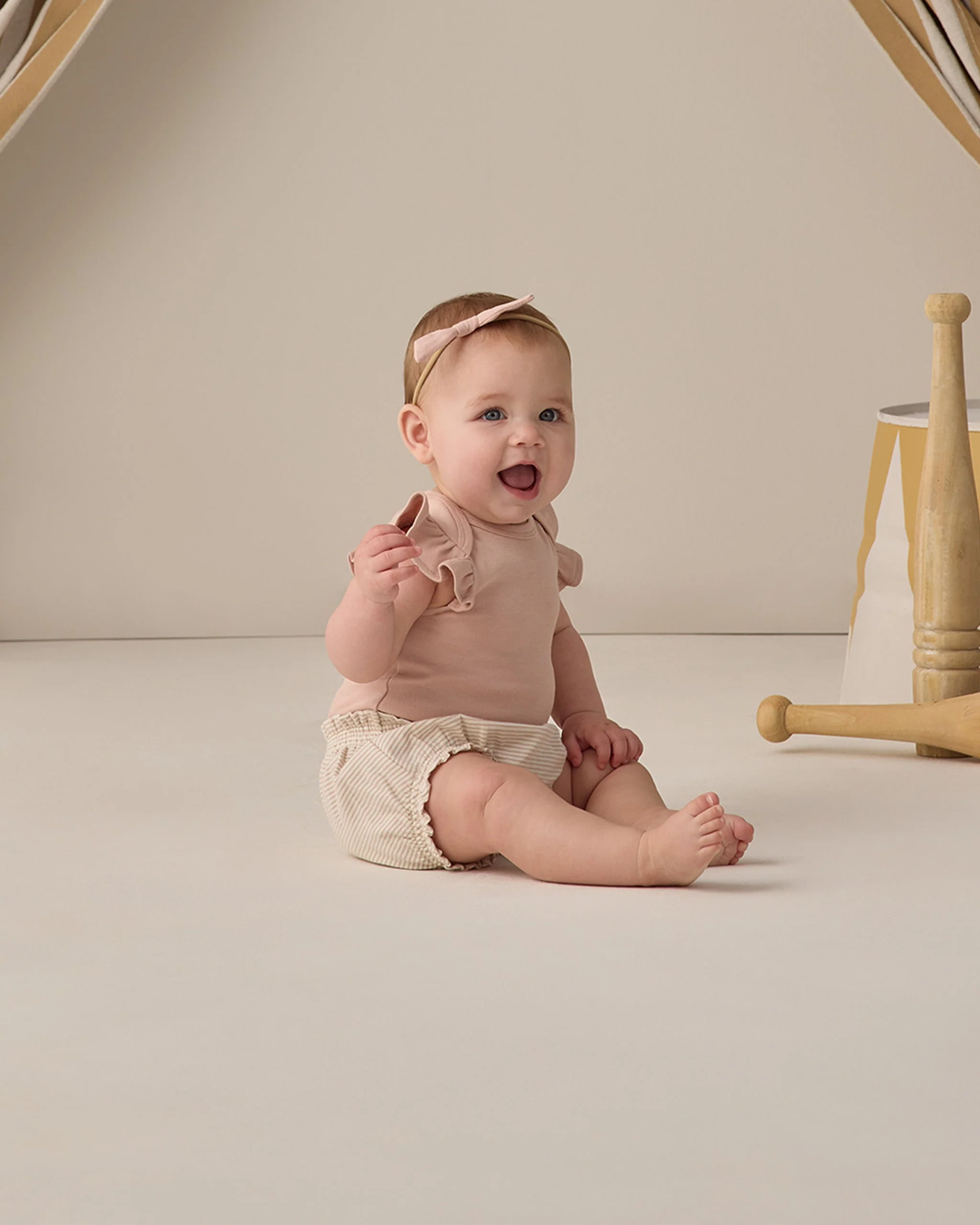 Flutter Sleeve Bodysuit Blush - Image 2