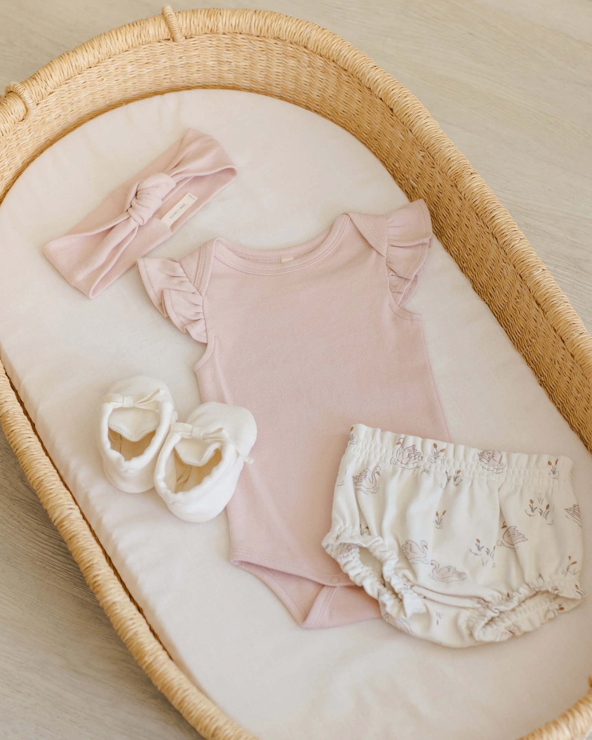 -Flutter Sleeve Bodysuit || Bubblegum- - Image 2
