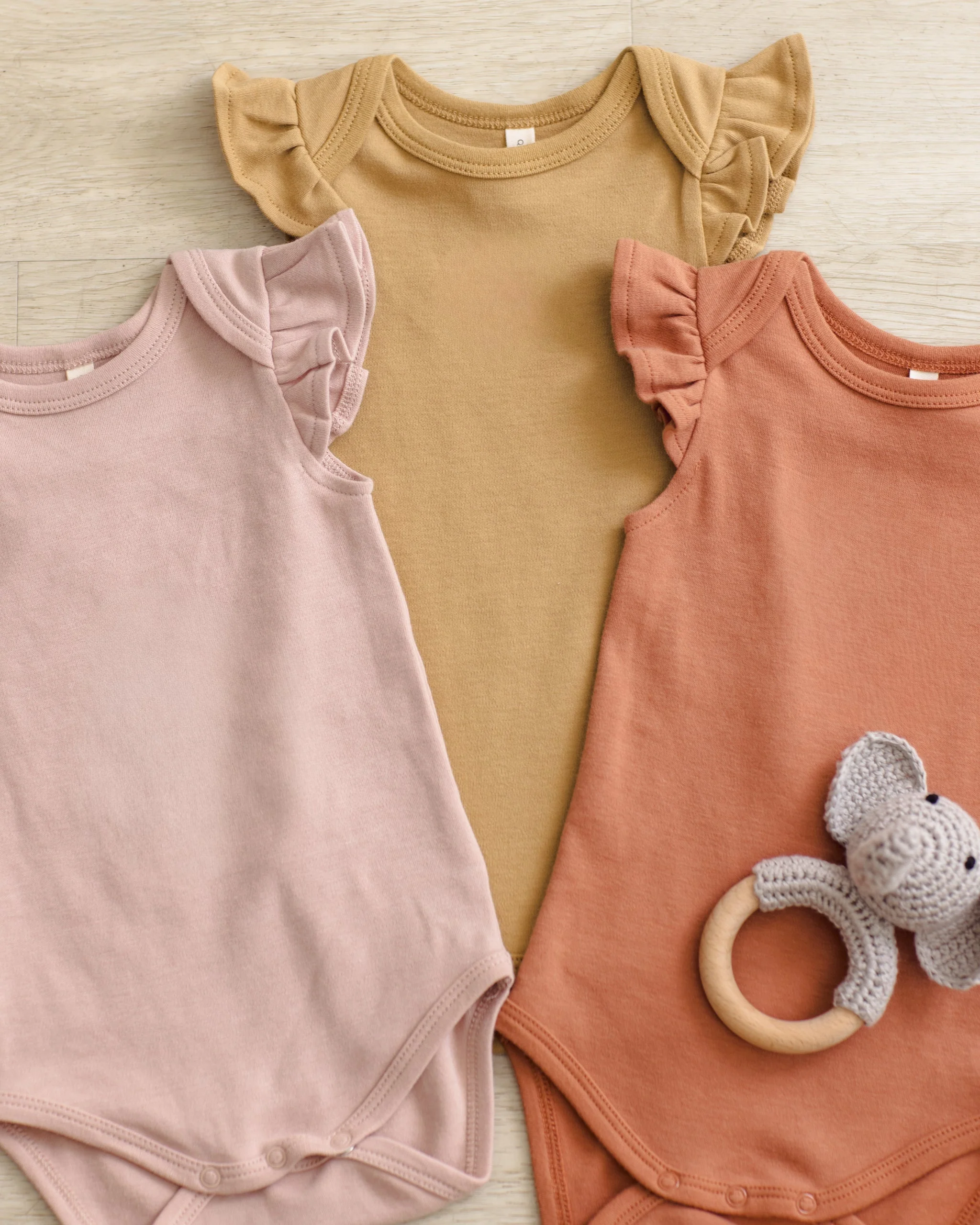Flutter Sleeve Bodysuit Honey - Image 2