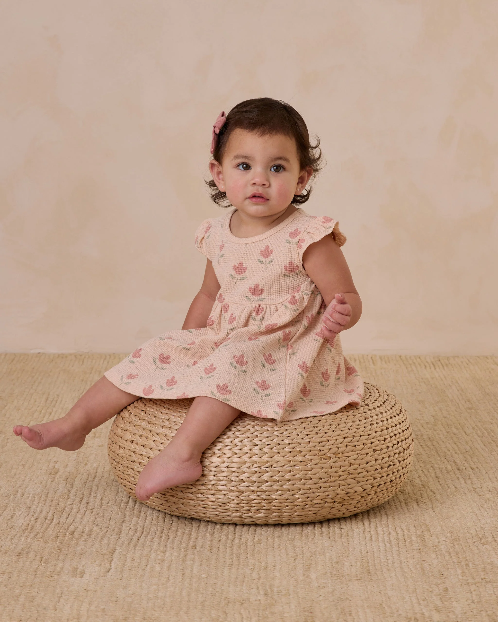-Flutter Sleeve Dress || Tulips- - Image 2