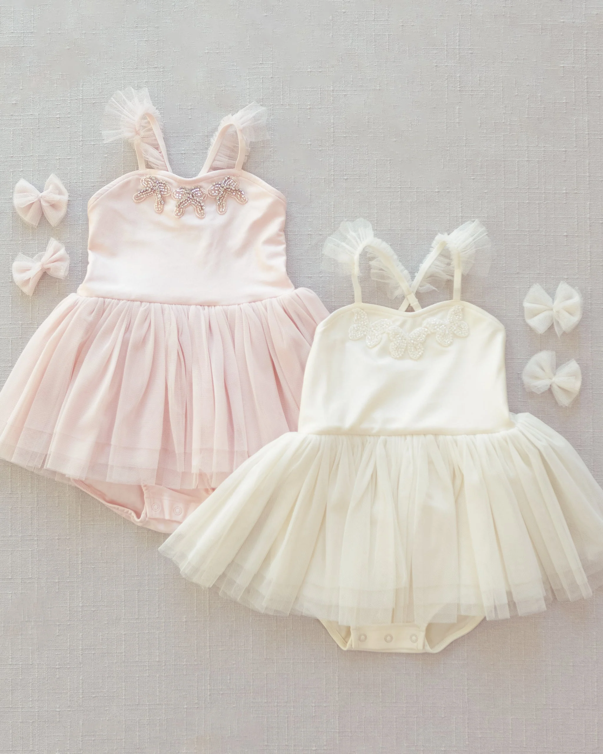 Flutter Tulle Clips Ivory - Image 4
