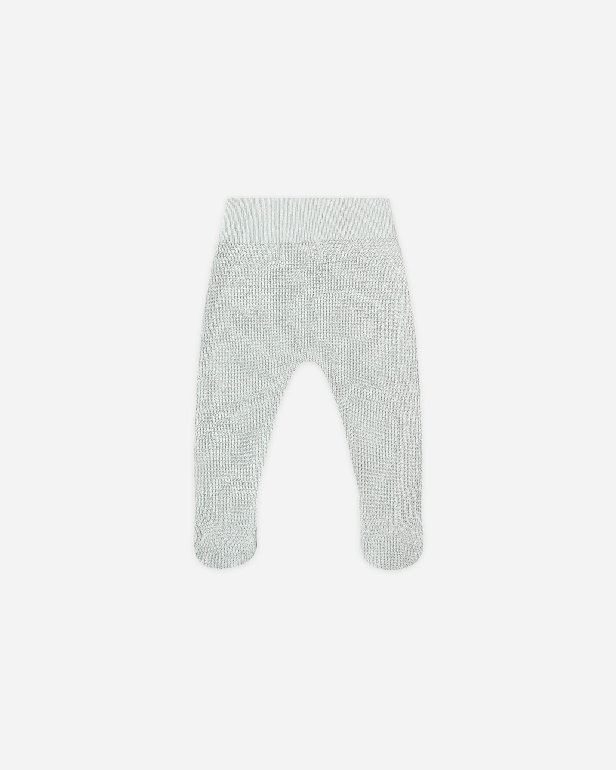Footed Knit Pant || Ice Blue - Image 2
