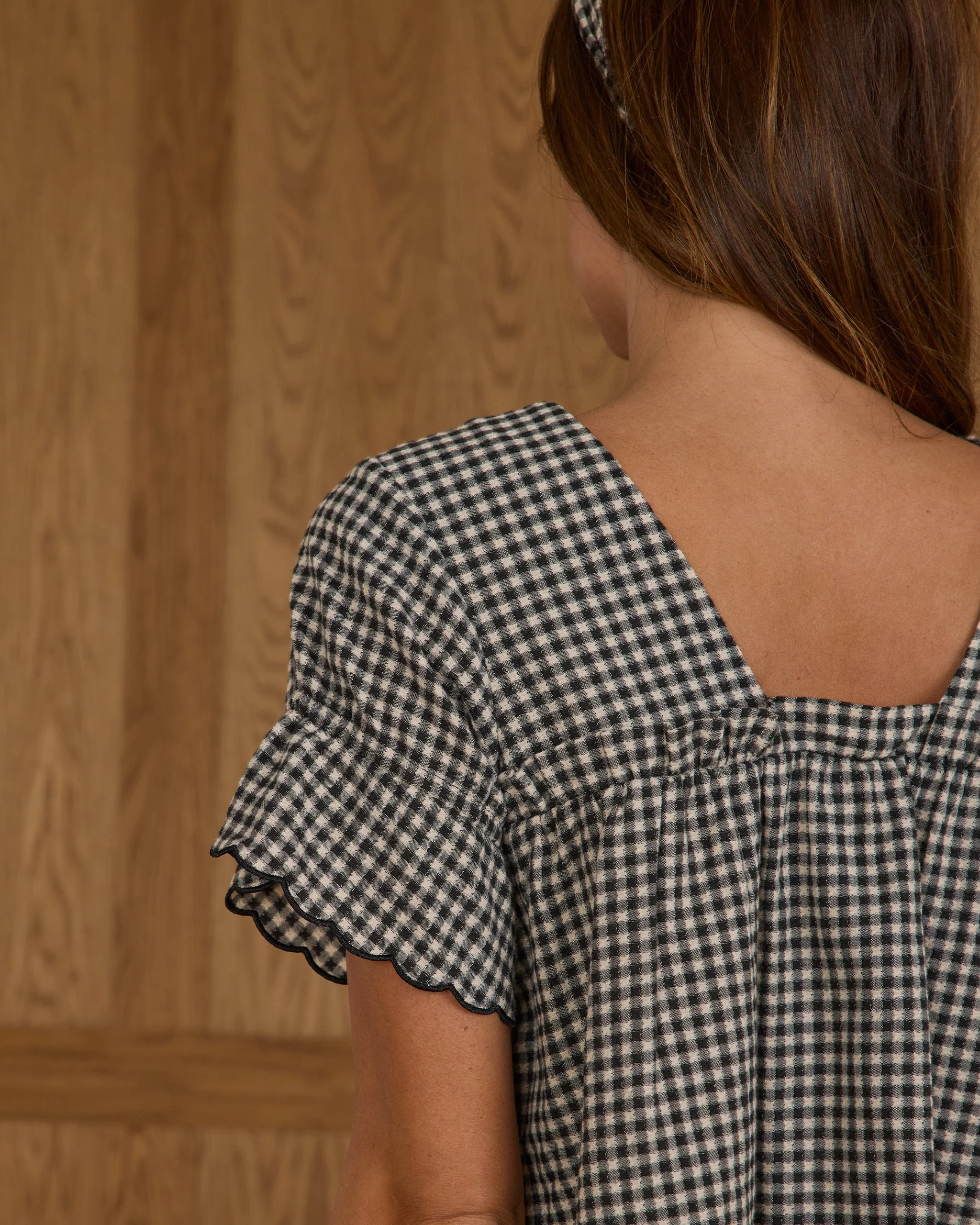 Francie Blouse | Black Gingham - Image 2