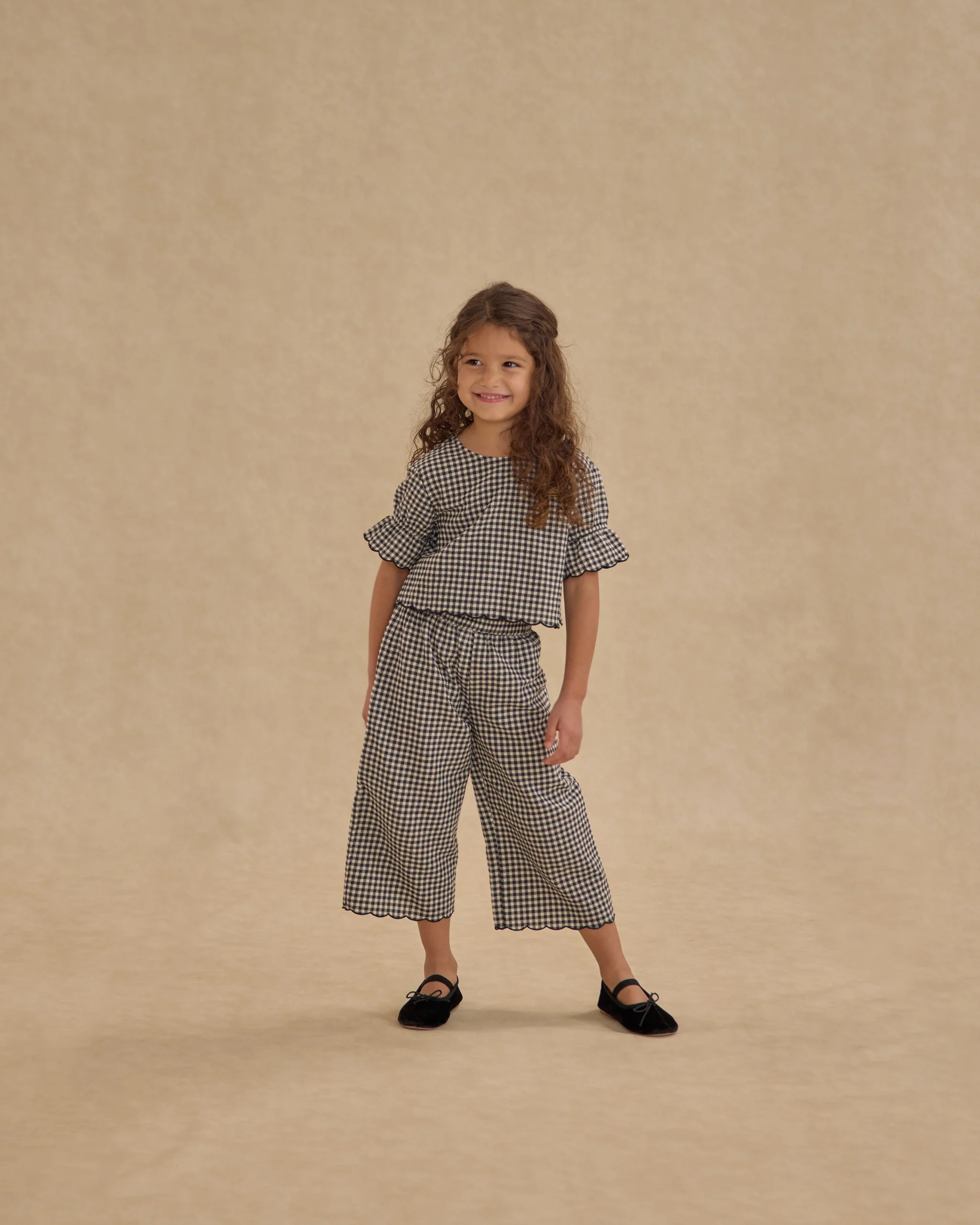 Francie Blouse || Black Gingham - Image 5